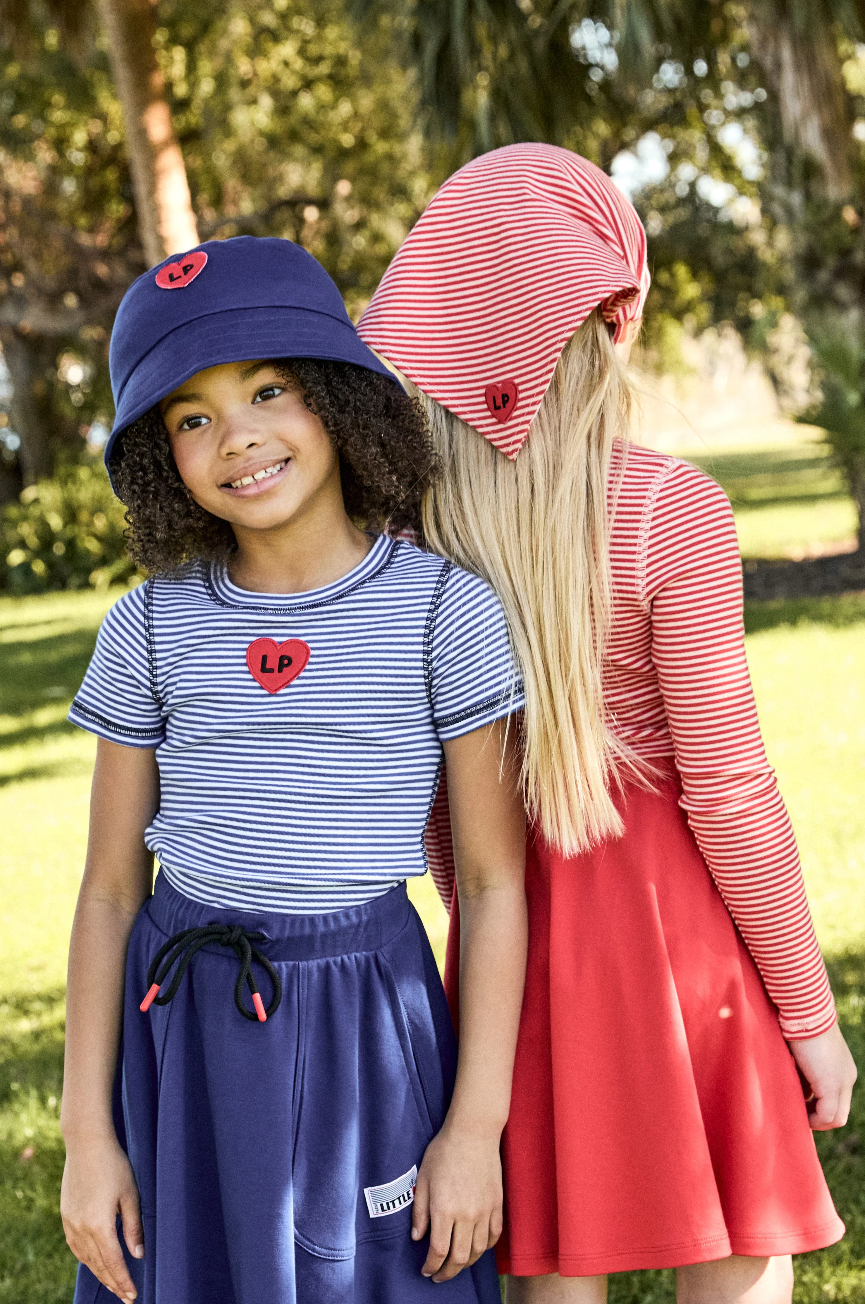 Little Parni Coral/Pink Striped Tshirt - Short Sleeves (K621) - Image 2