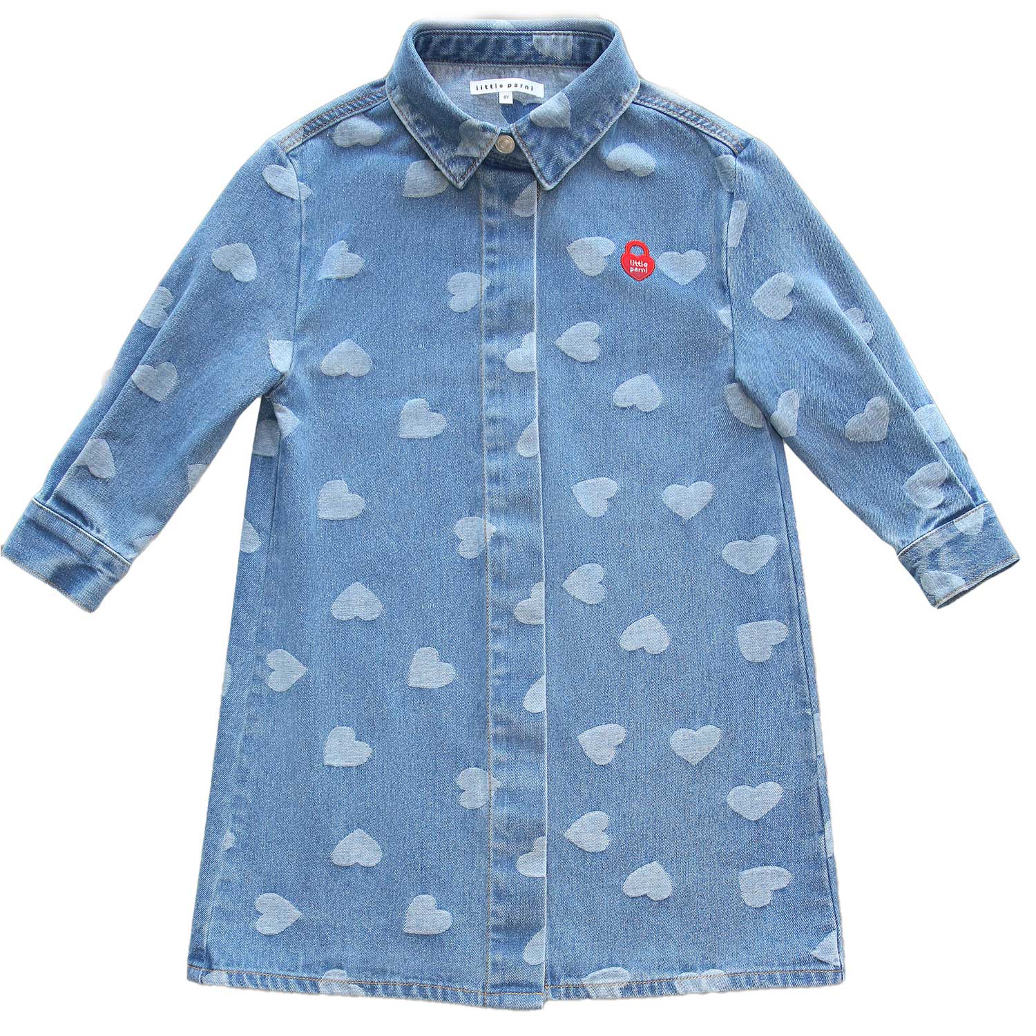 Little Parni Denim Heart Dress (K598)