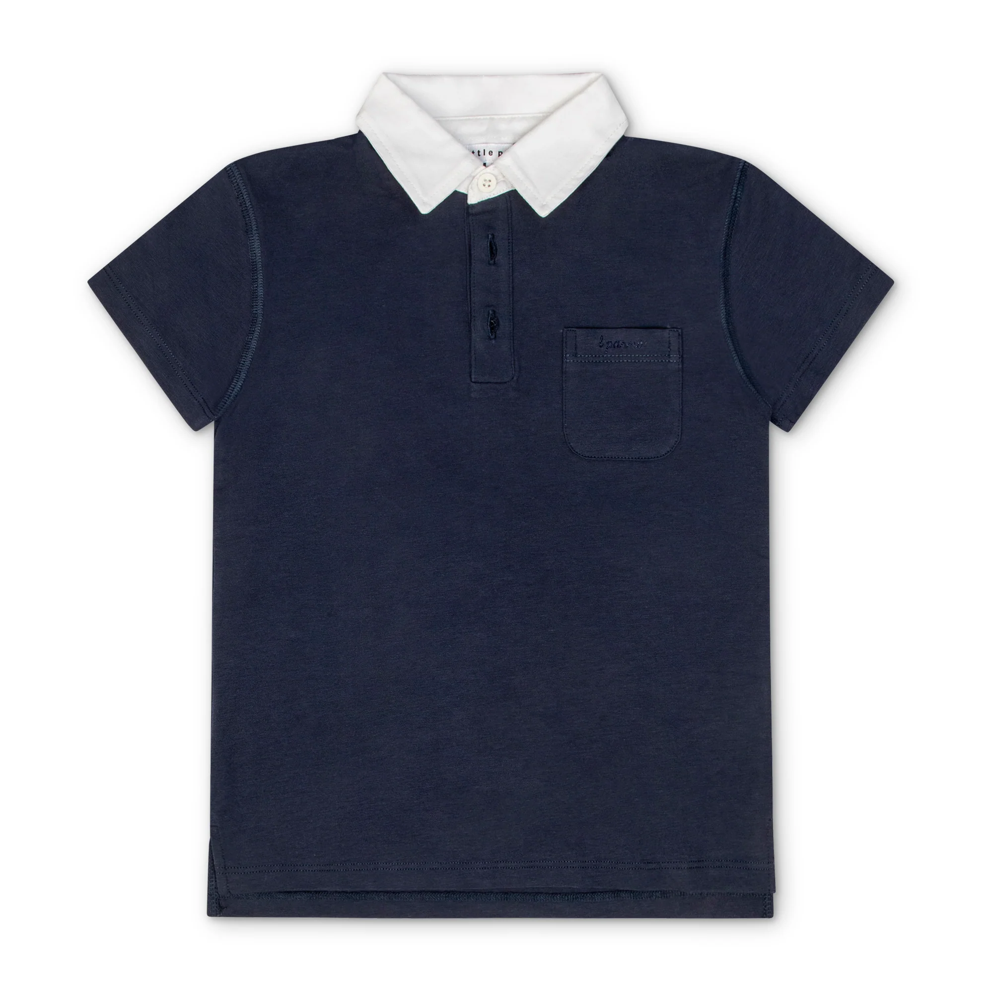 Little Parni Navy Blue LP Embroidered Polo (K605 NVY)