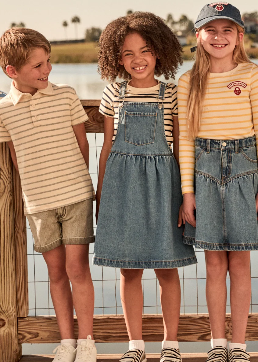 Little Parni Blue Denim Short Skirt (K606) - Image 3