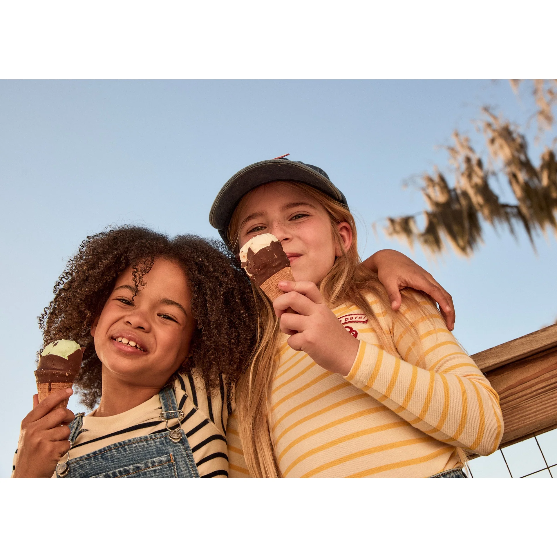 Little Parni Wide Striped Tshirt - Long Sleeves Yellow/Ivory (K614) - Image 3