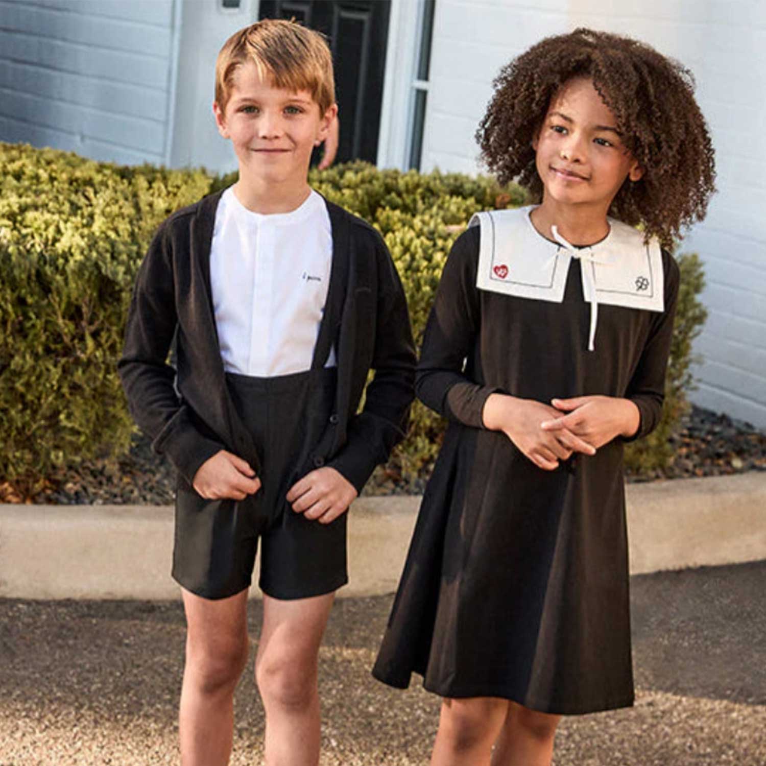Little Parni Girls Heritage Dress - Black (K630)