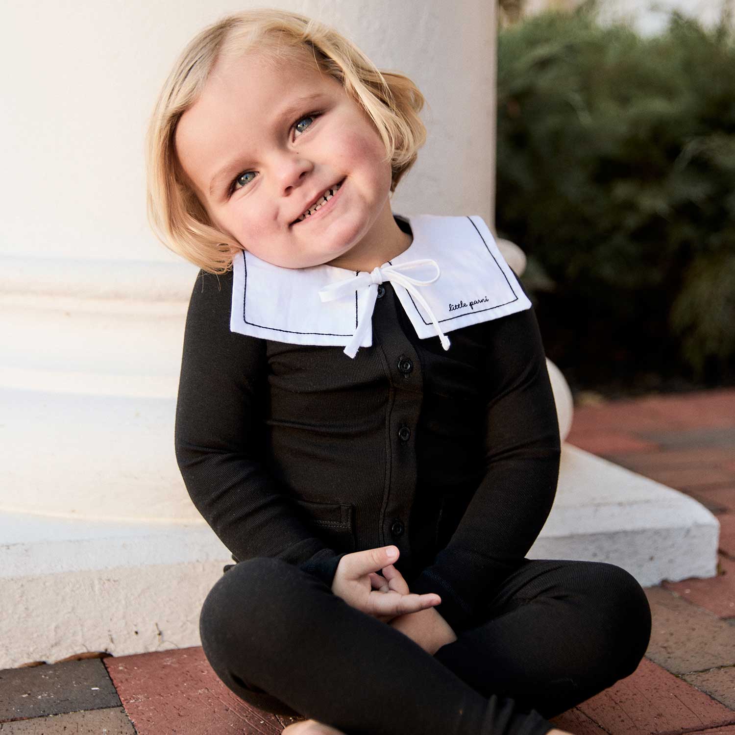 Little Parni Toddler Romper Set - Black (K632)