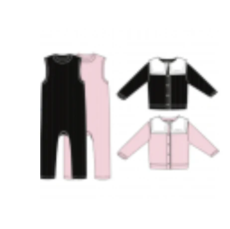 Little Parni Toddler Romper Set - Black (K632) - Image 2