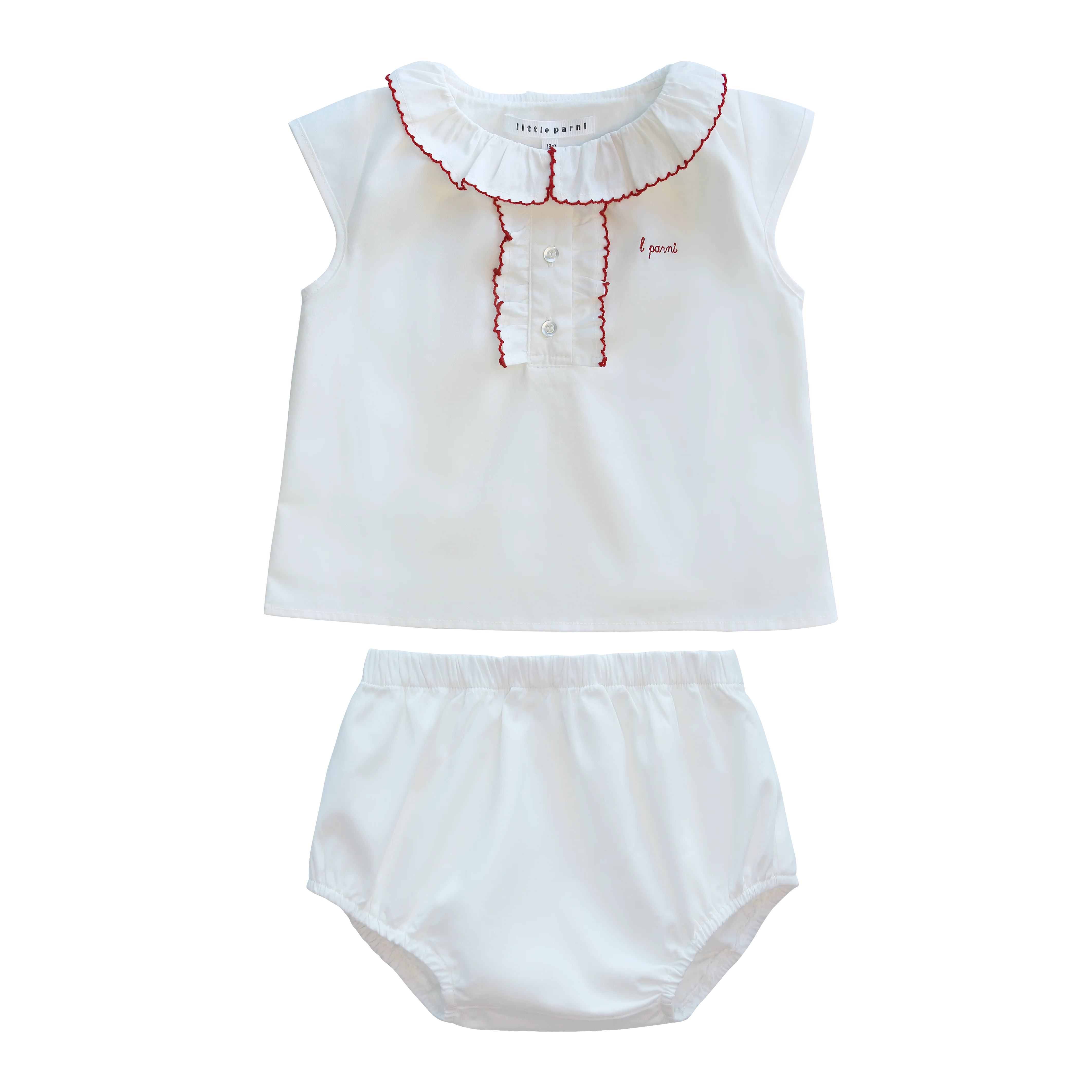 Little Parni White Pico Toddler Set (K645 Wht)