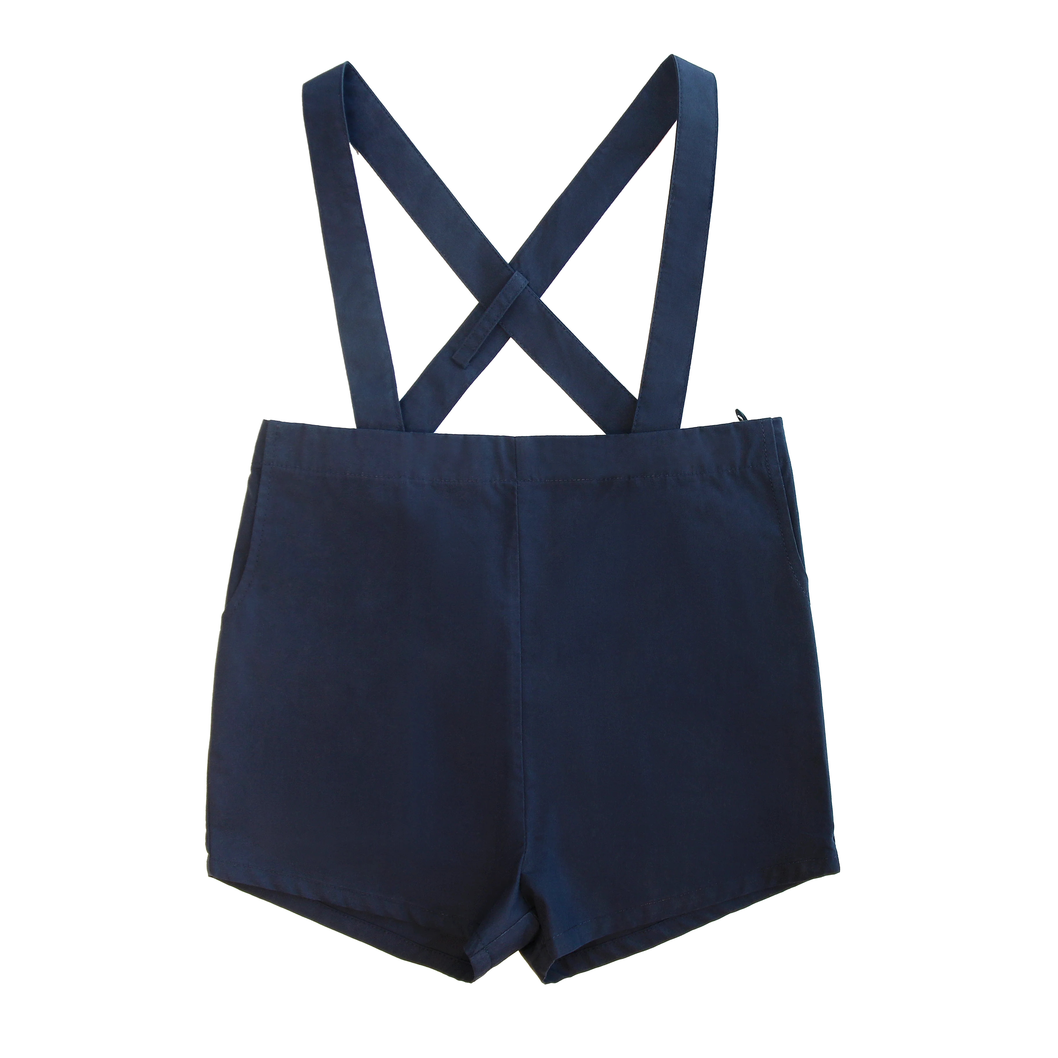 Little Parni Navy Blue Boys Cotton Overalls (K659 NVY)
