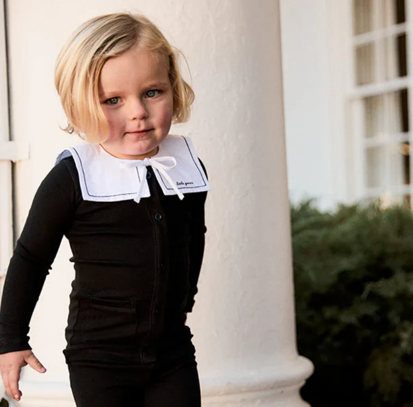 Little Parni Toddler Cardigan Set - Black (K669)