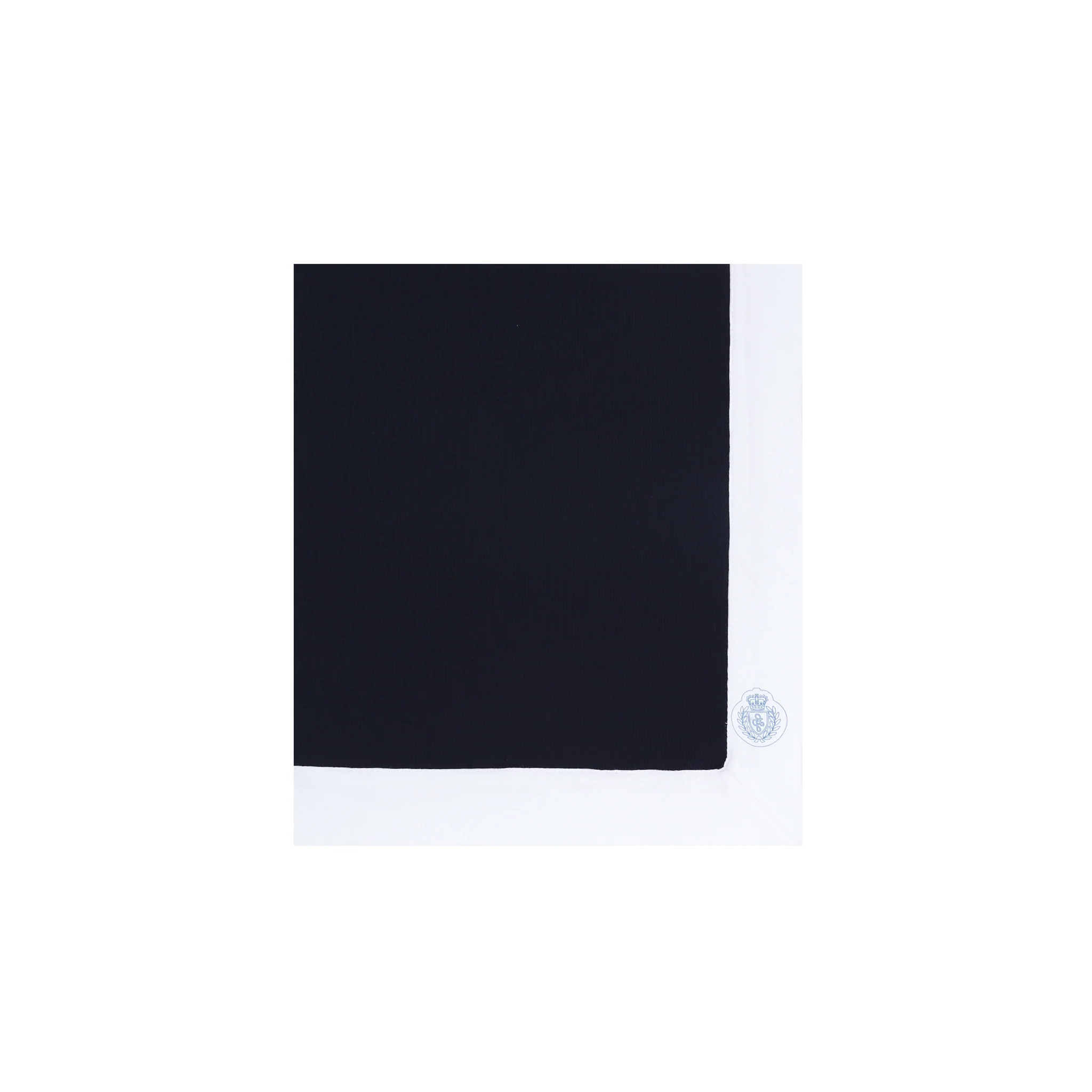 Little Parni Navy/White Logo Blanket (K431b)