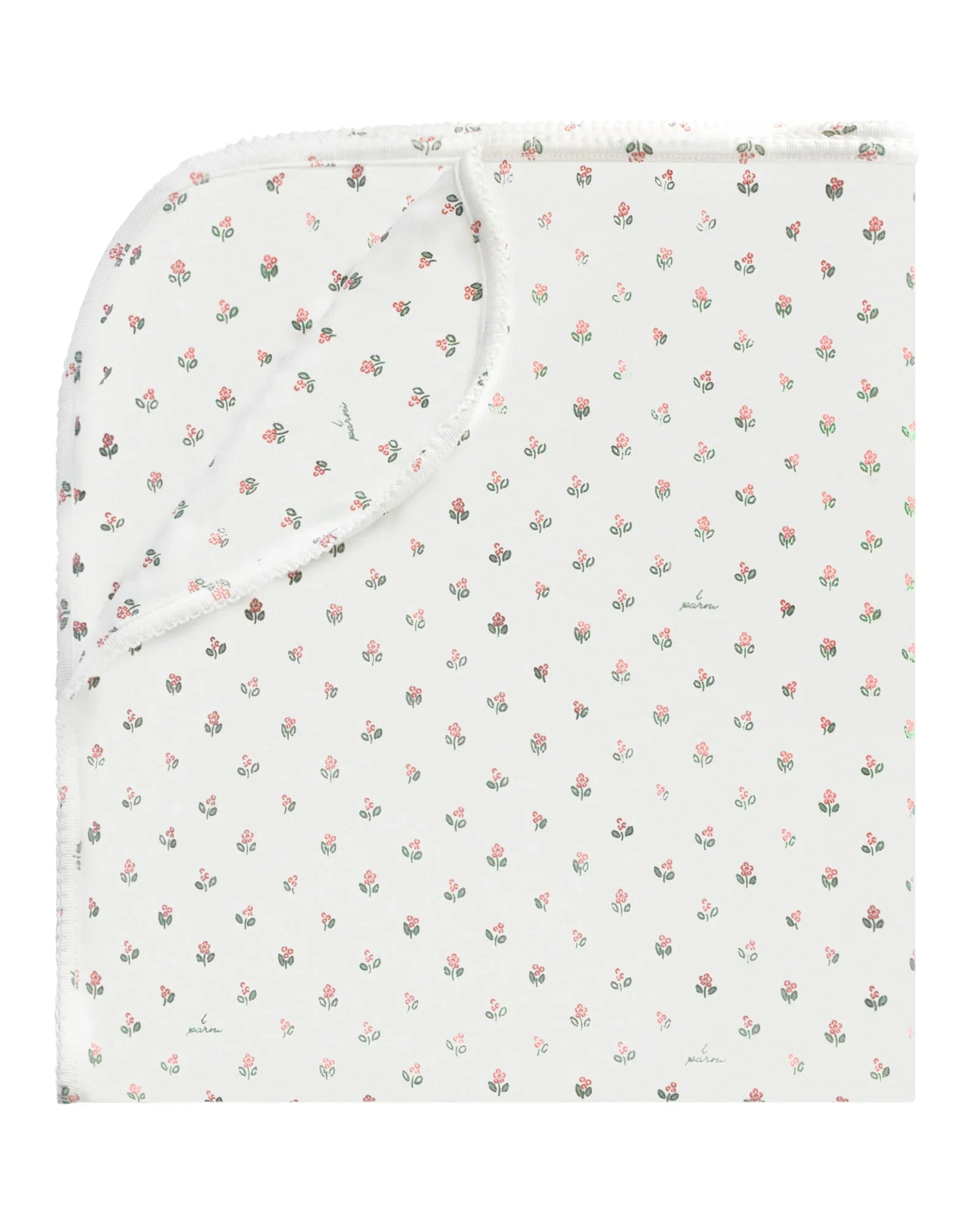Little Parni Pink Floral Blanket (K665)
