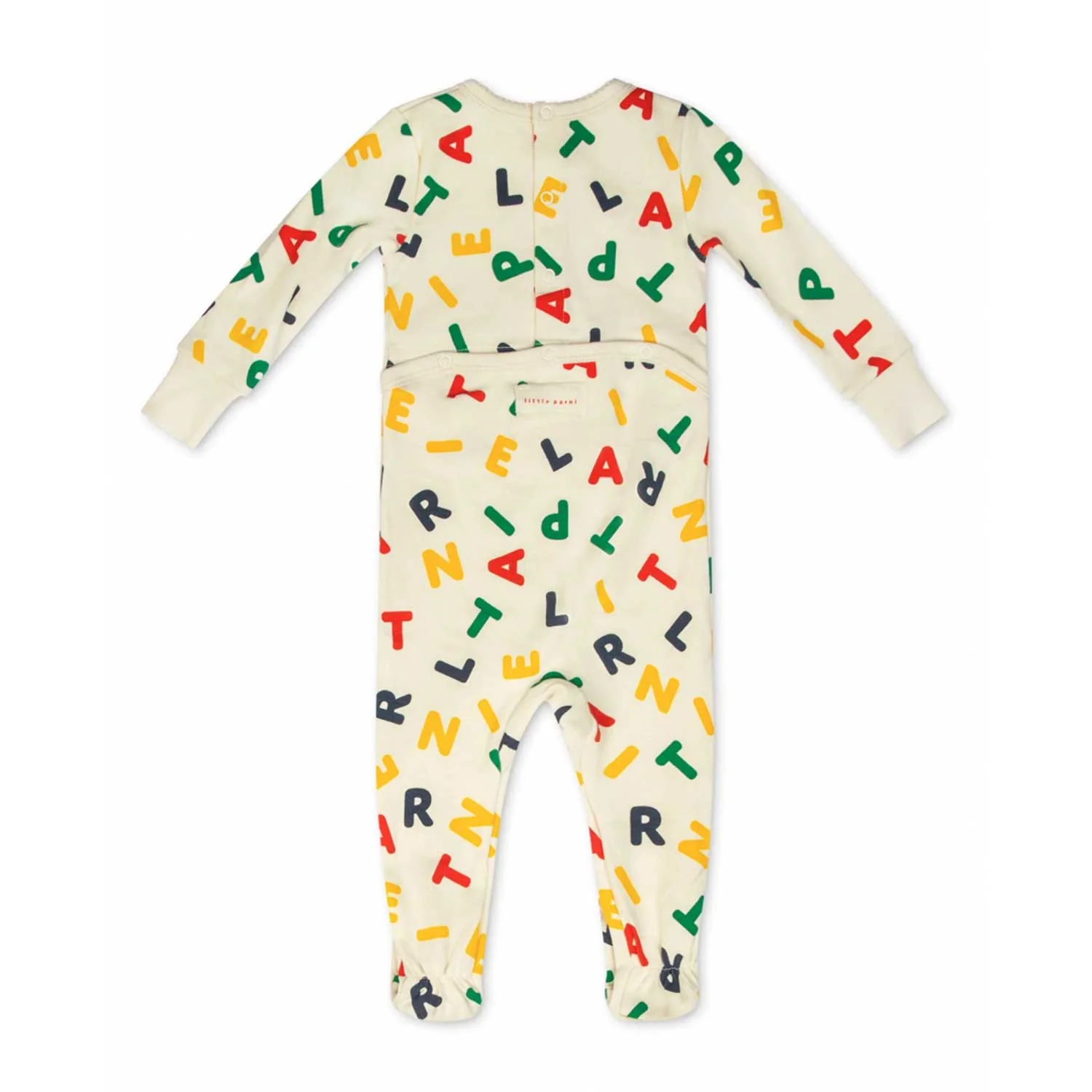 Little Parni Ivory LP Alphabet Footie (PJ116)