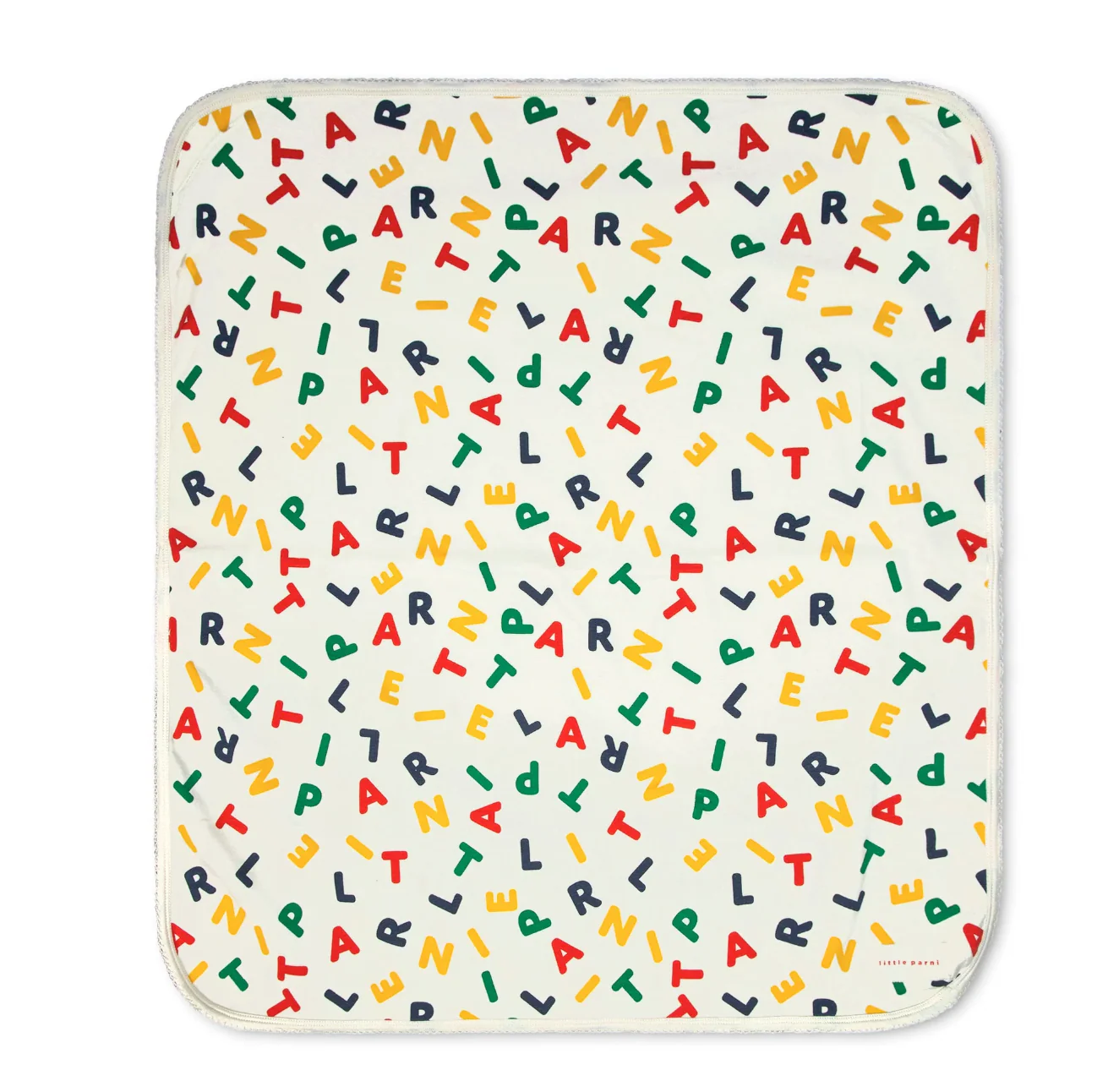 Little Parni Ivory LP Alphabet Blanket (PJ117)