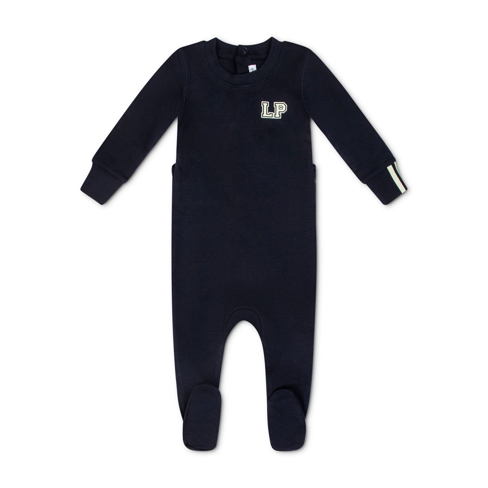 Little Parni Navy Blue LP Glow In The Dark Footie (PJ121)