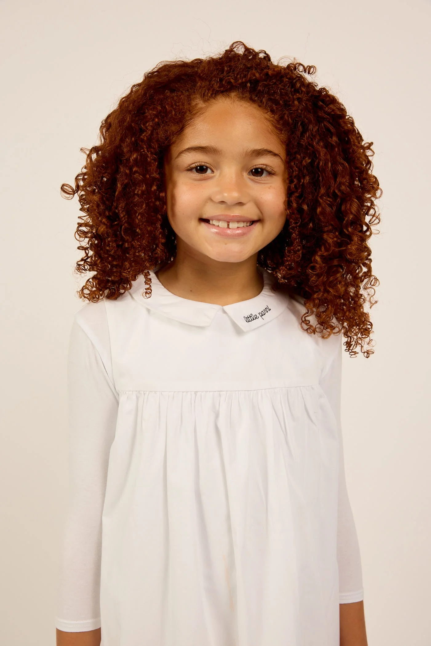 Little Parni White Logo Collar Jumper + Tshirt (K516) - Image 4