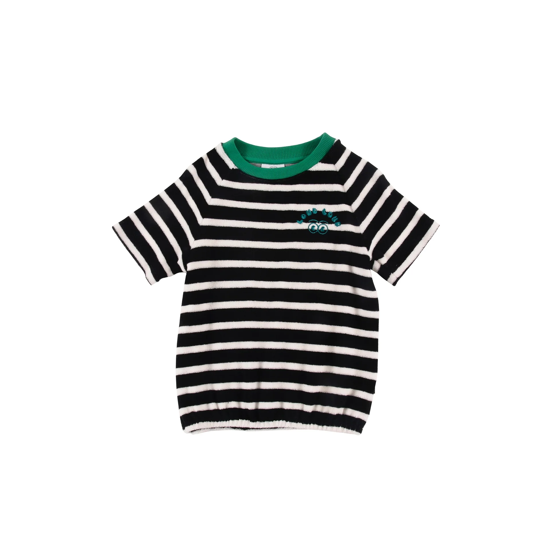Loud Apparel Anthracite Stripe Top Loose Fit Raglan Sleeve (drop 2)