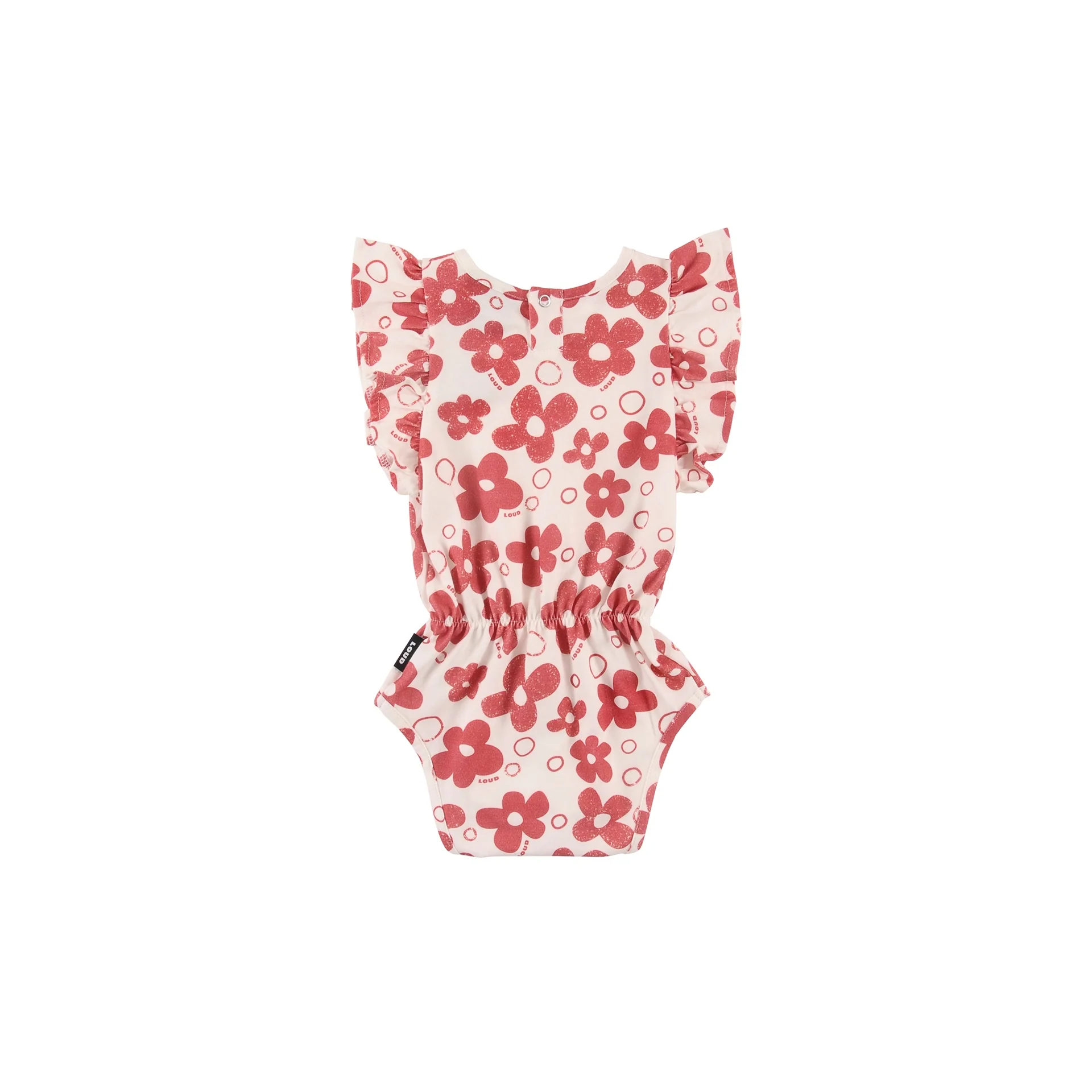 Loud Apparel Flower AOP Baby Girl Romper GBR01 - Image 2