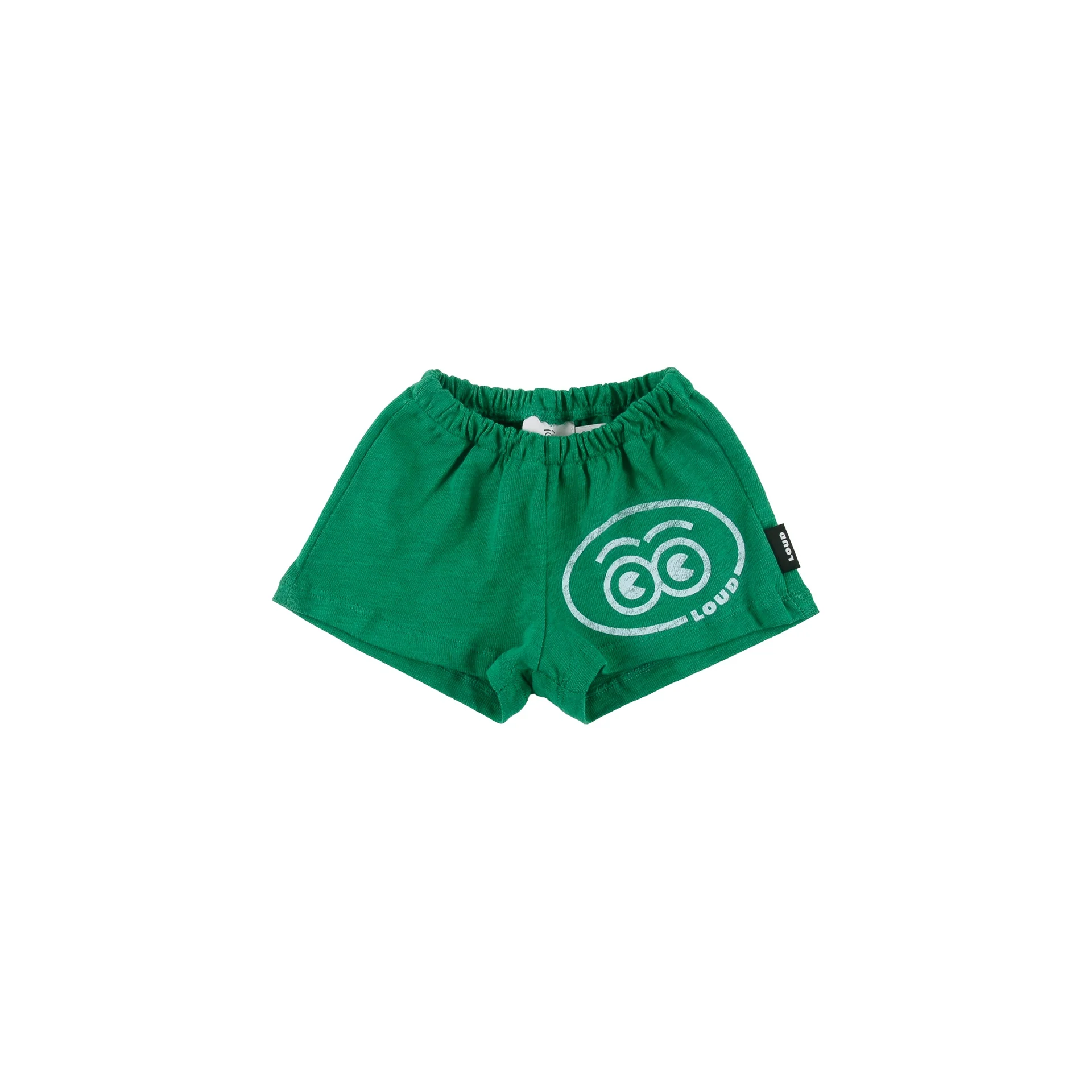 Loud Apparel Green Baby Shorts Regular Fit UBS02
