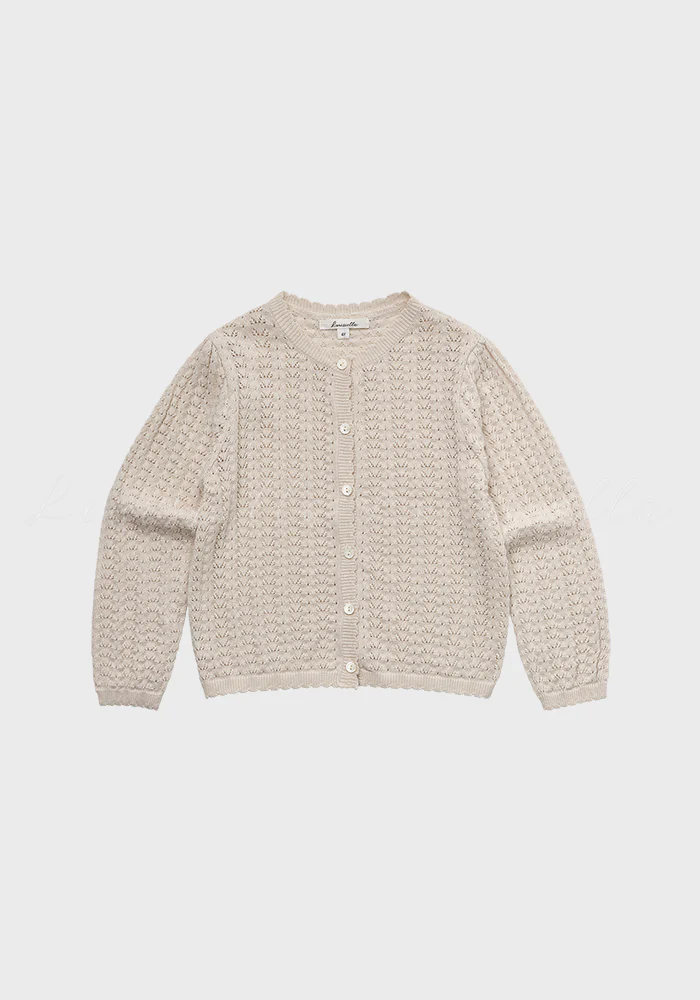 Louisiella Lavera Knit Cardigan Pale Beige