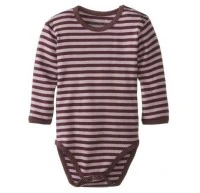 L'ovedbaby Lavender/ Eggplant Stripe Bodysuit