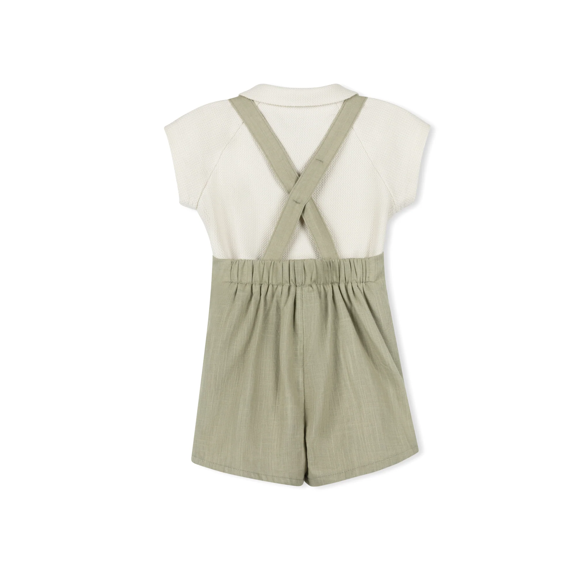 Madeleine Boys Cream/Sage 2 Piece Set - Image 2