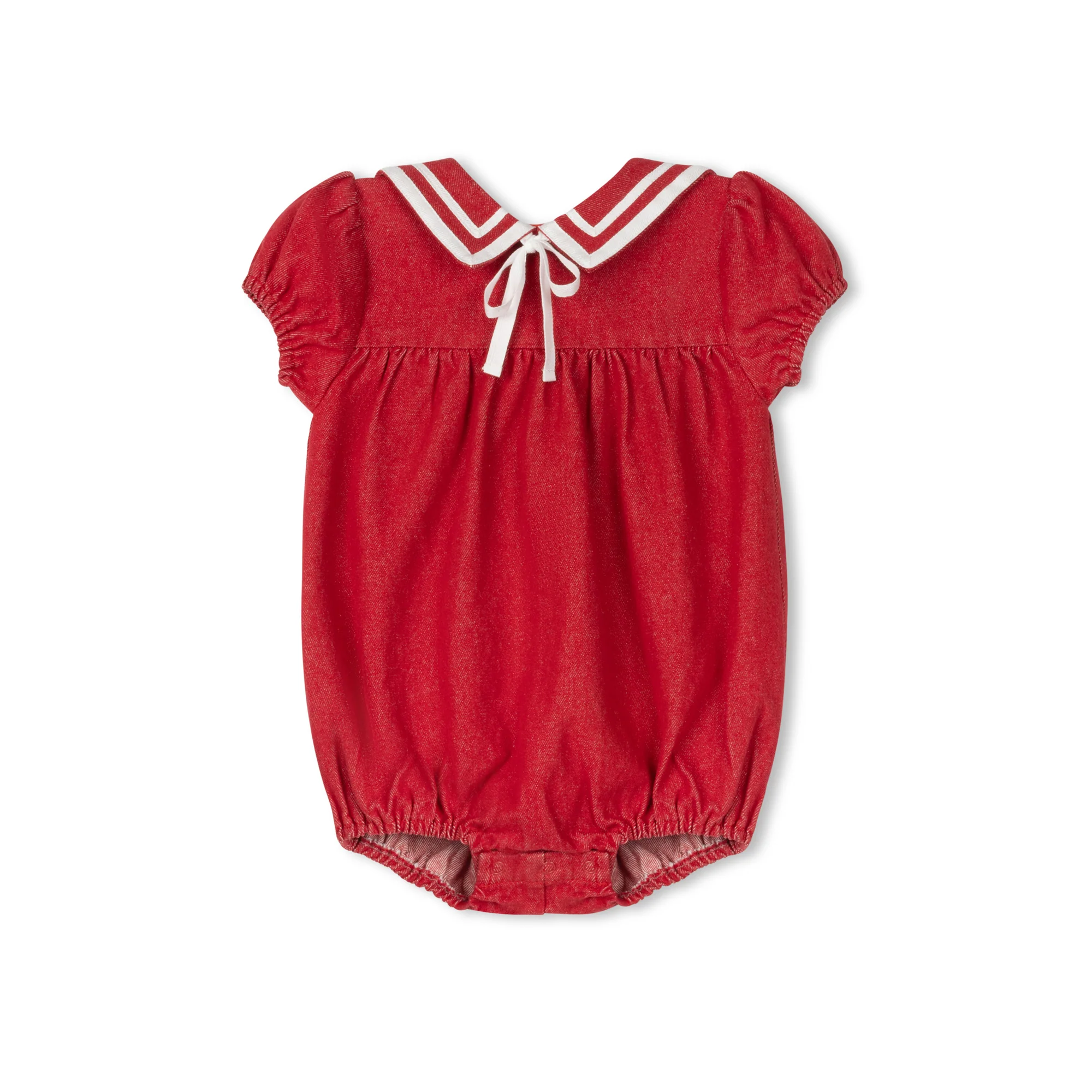 Madeleine Girl Red Romper