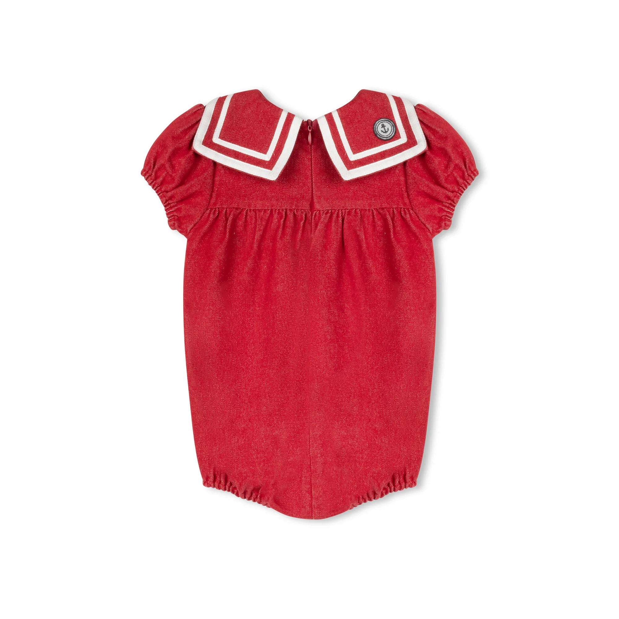 Madeleine Girl Red Romper - Image 2