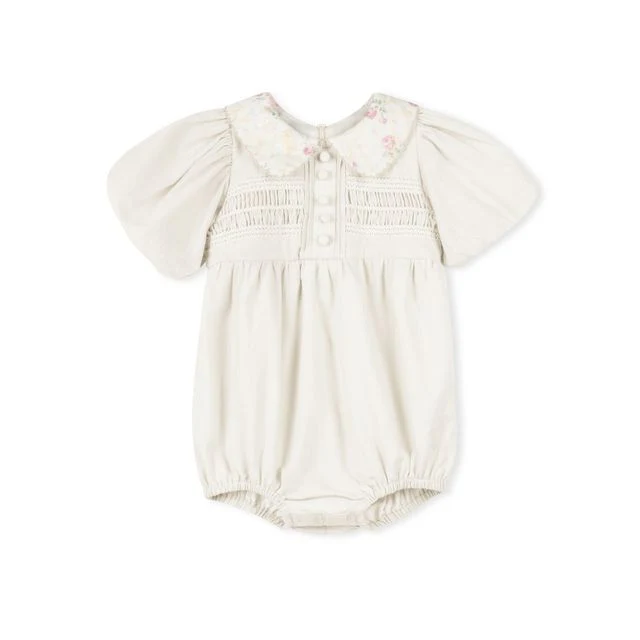 Madeleine Girls Floral Collar Romper