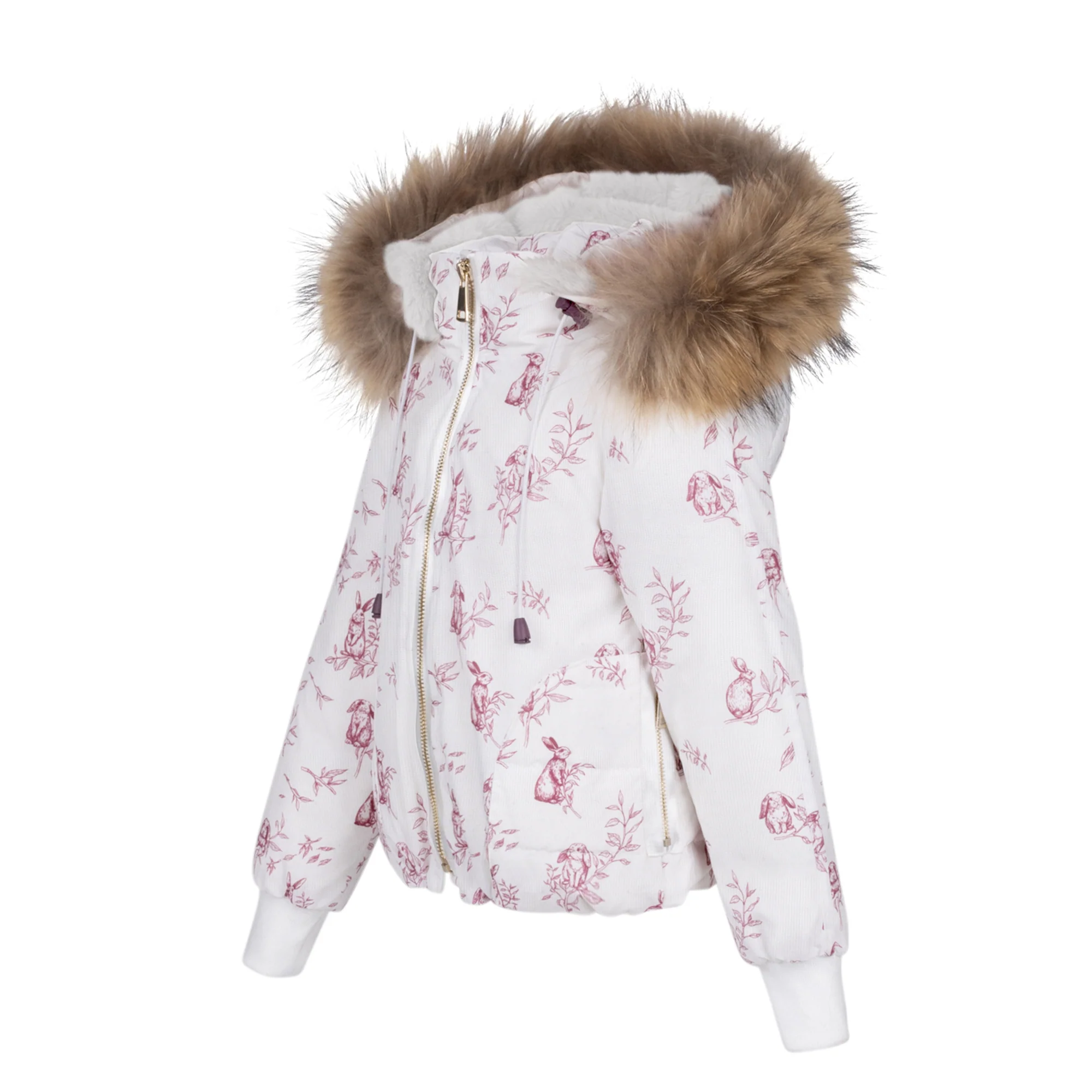 Manteau Jr. Raspberry Baby Bunny Printed Coat - Image 2