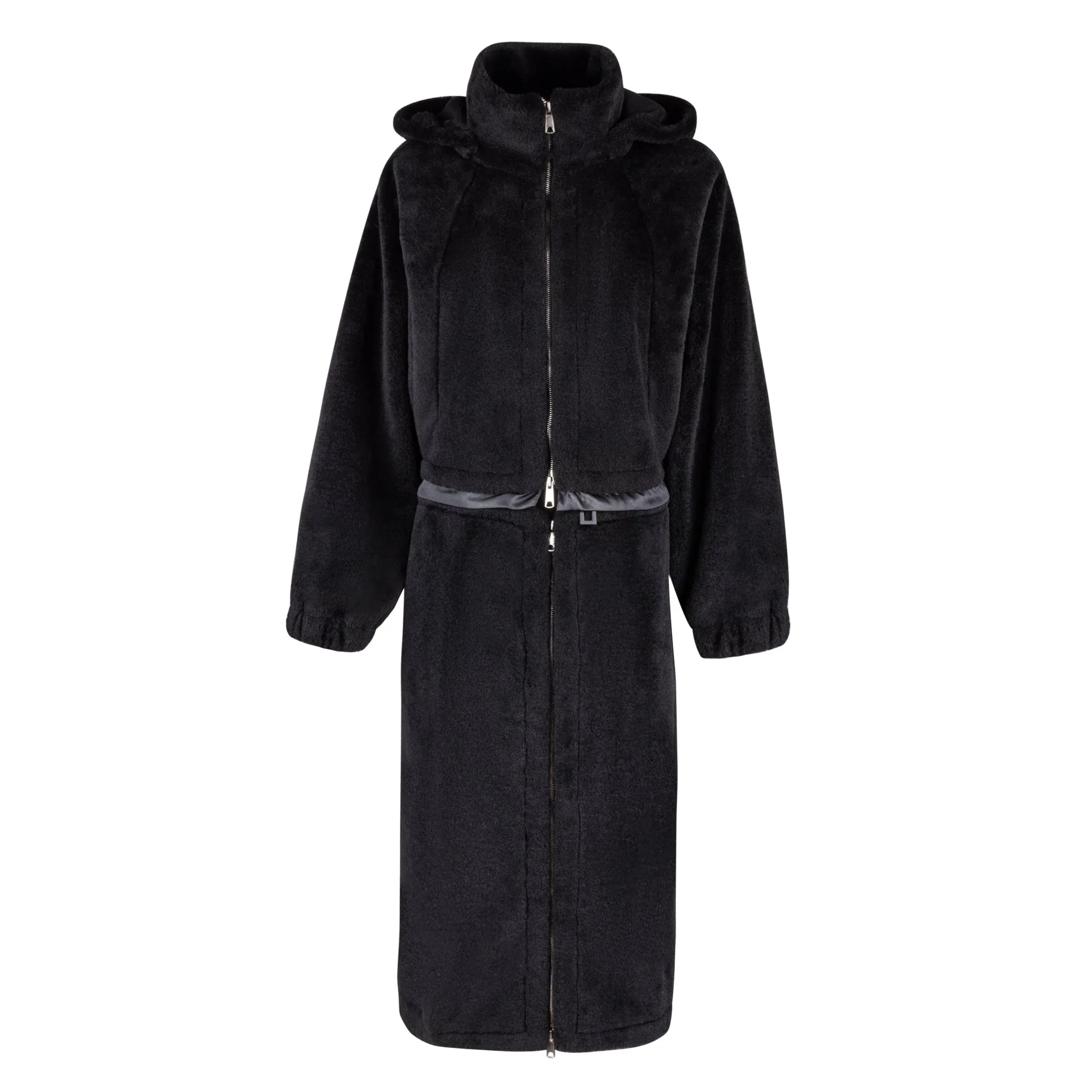 Manteau Jr Women's Black Fur Short / Long Coat
