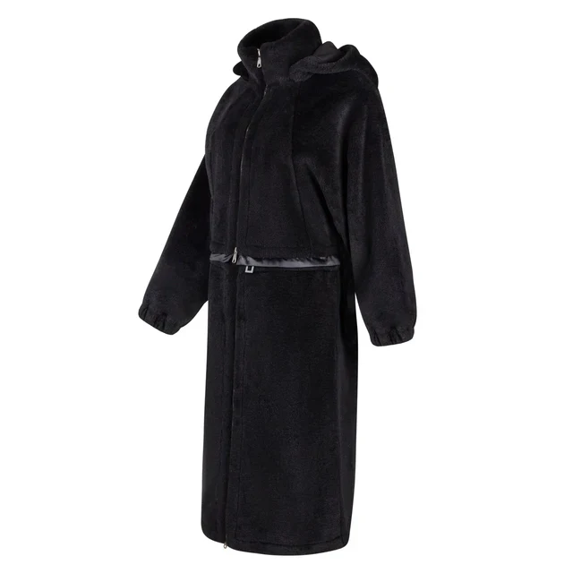 Manteau Jr Women's Black Fur Short / Long Coat - Image 2