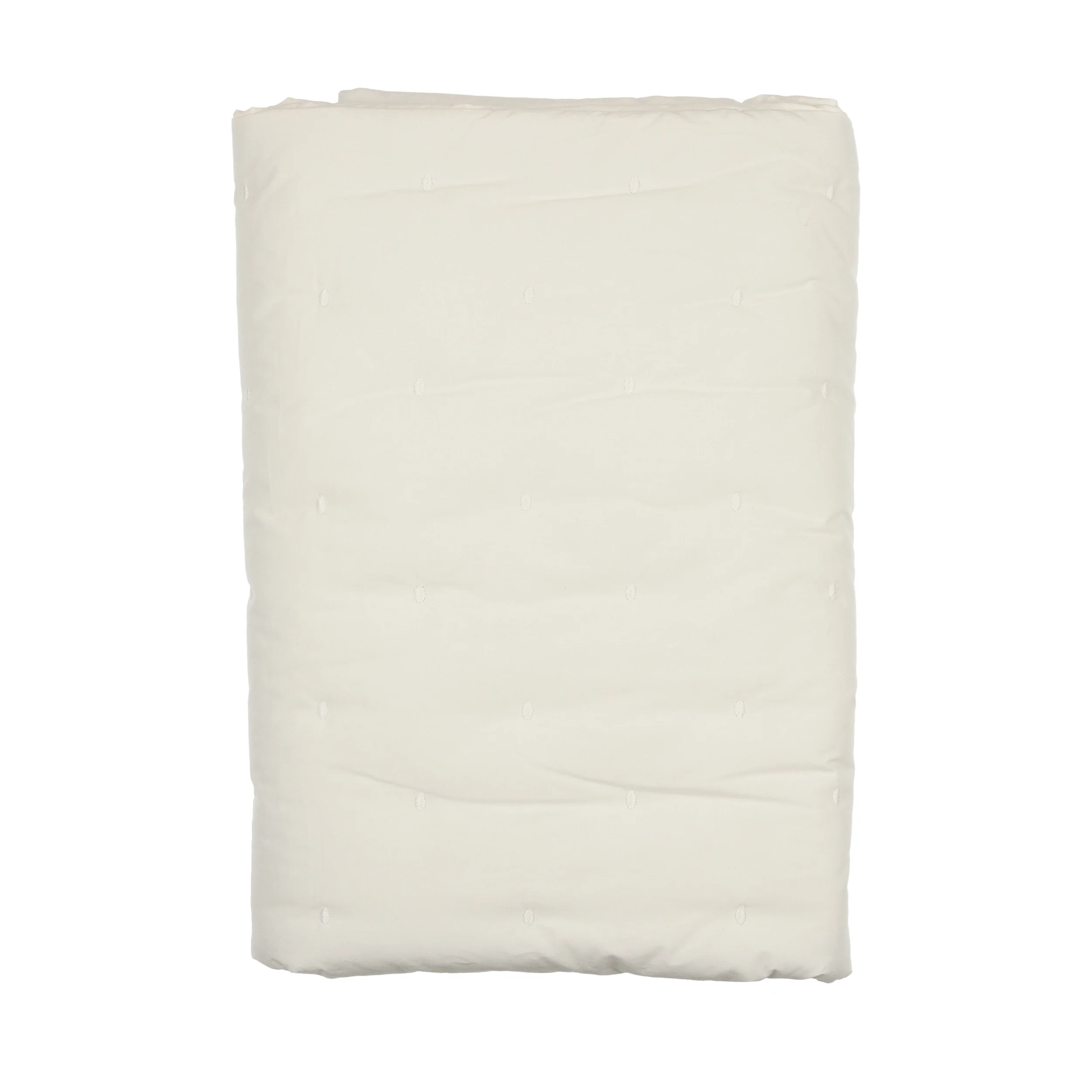 Mema Knits Winter White Embroidered Blanket