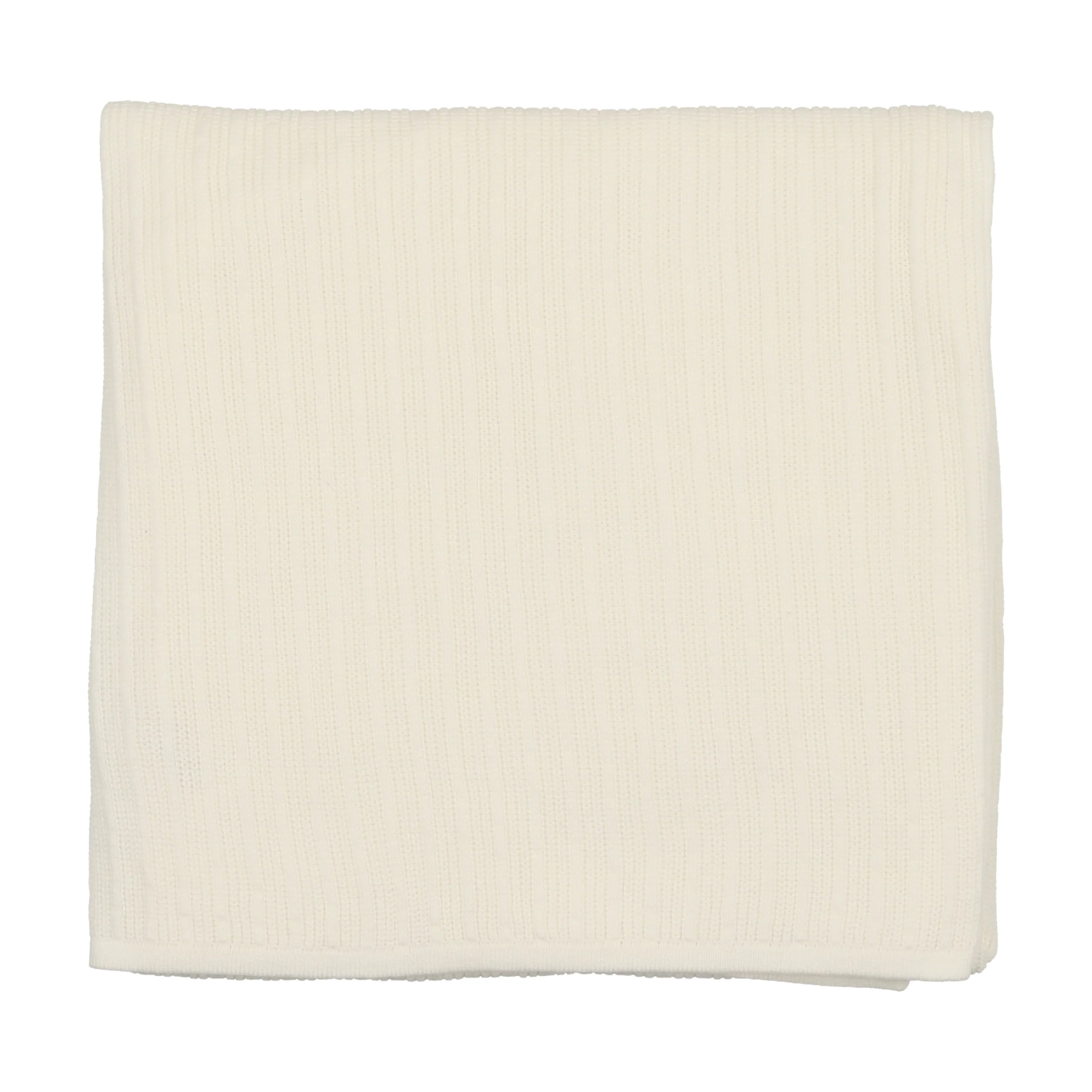 Mema Knits Winter White Pointelle Blanket