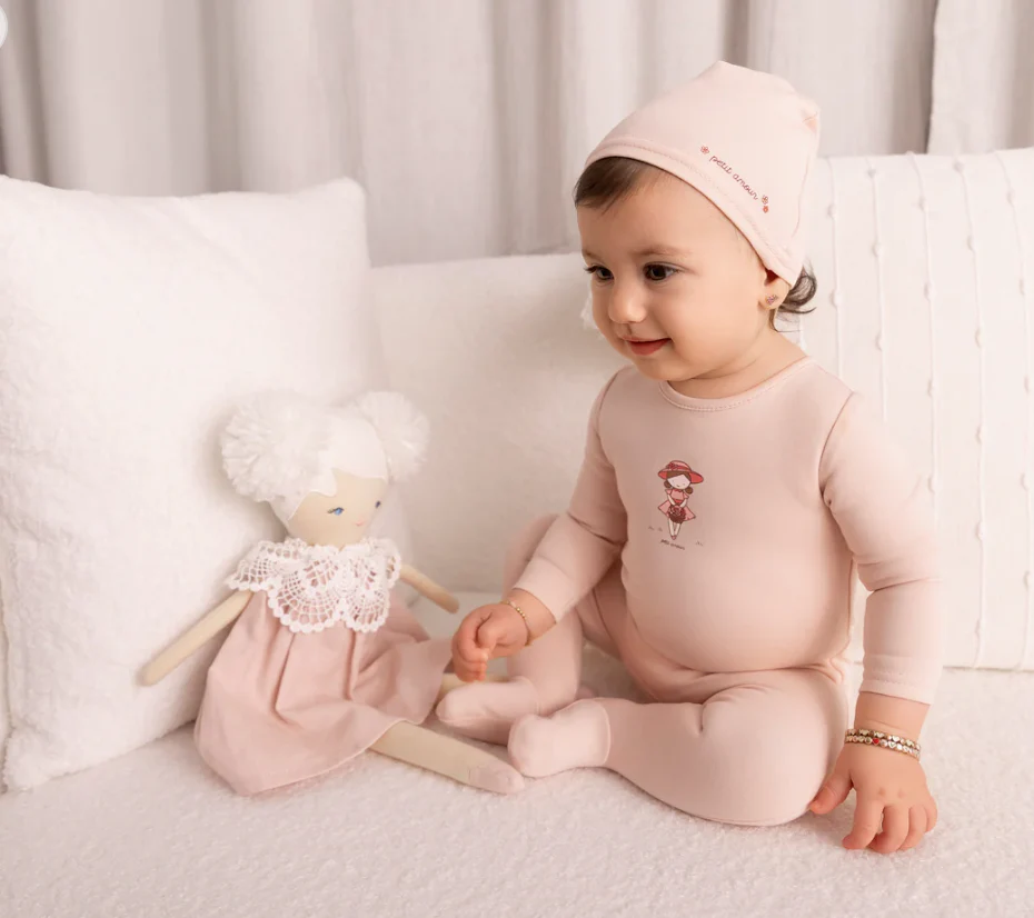 Minilabel Pink Doll Footie- Girls - Image 2