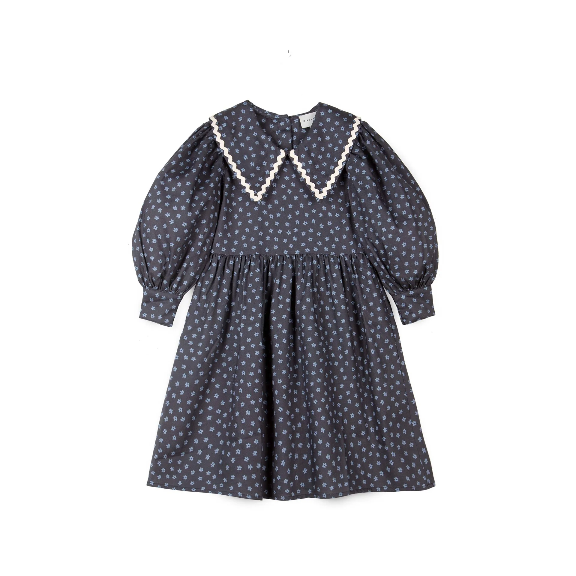 Mipounet Blue Lucie Printed Dress