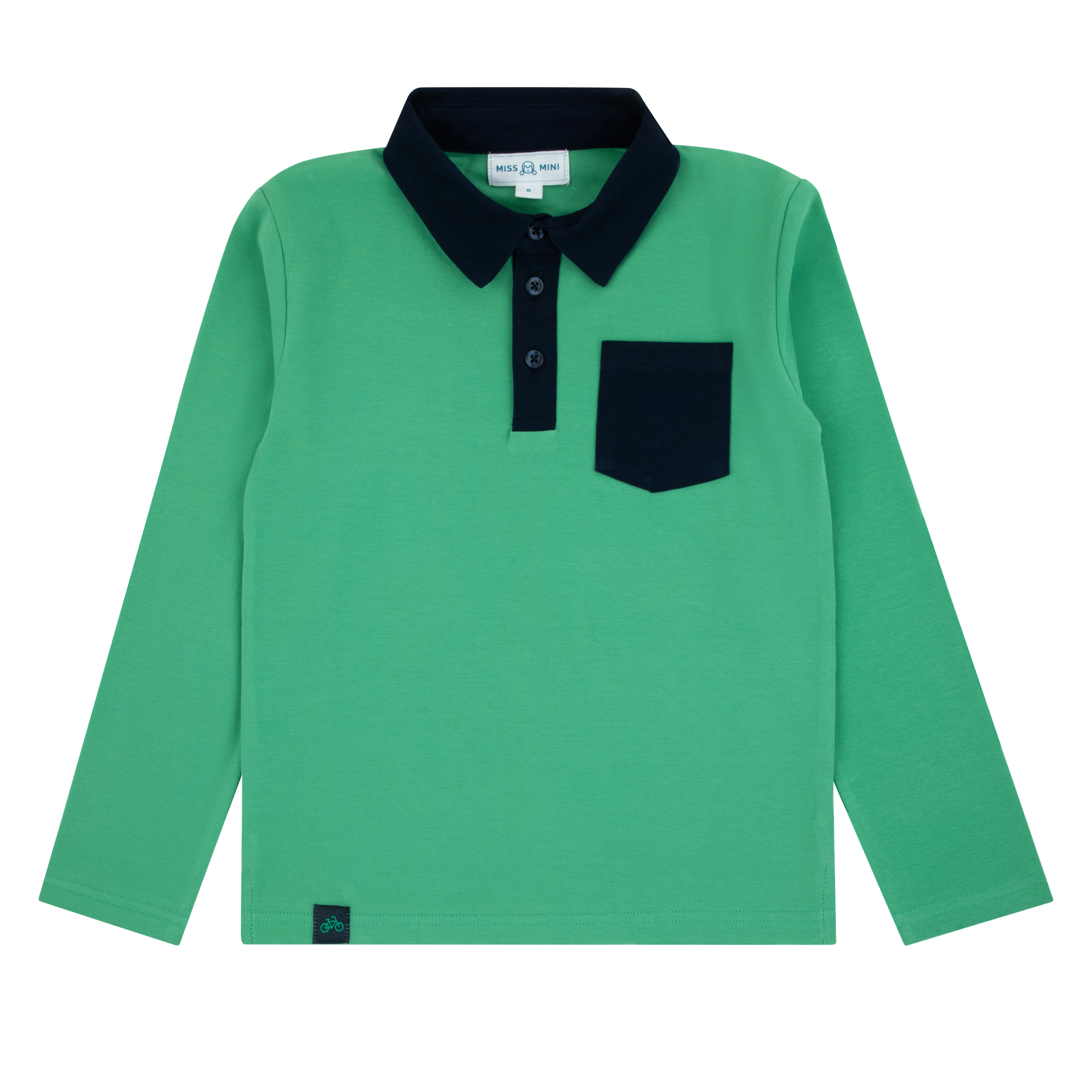 Miss Mini Bikes & Bows Long Sleeves Polo