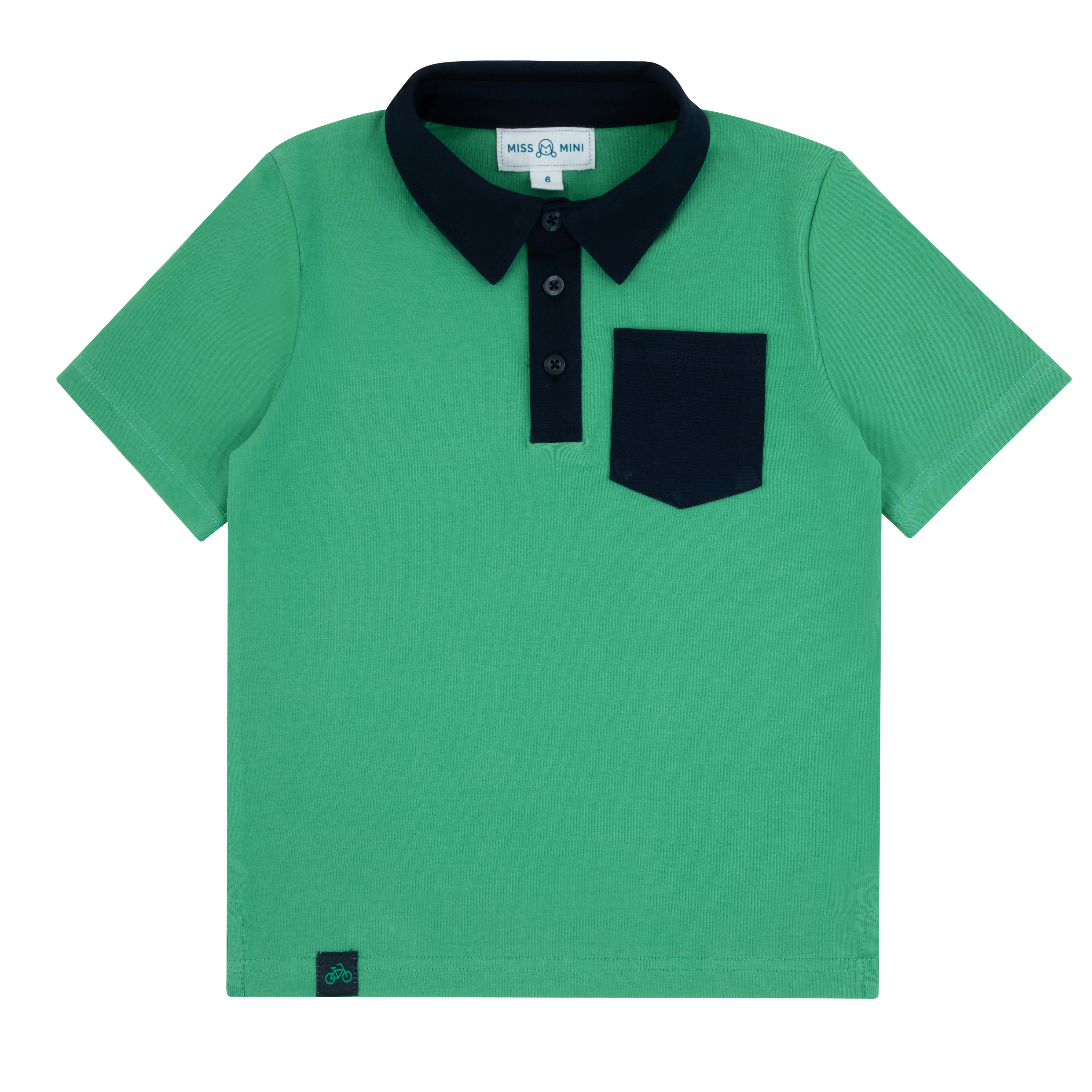 Miss Mini Bikes & Bows Short Sleeves Polo