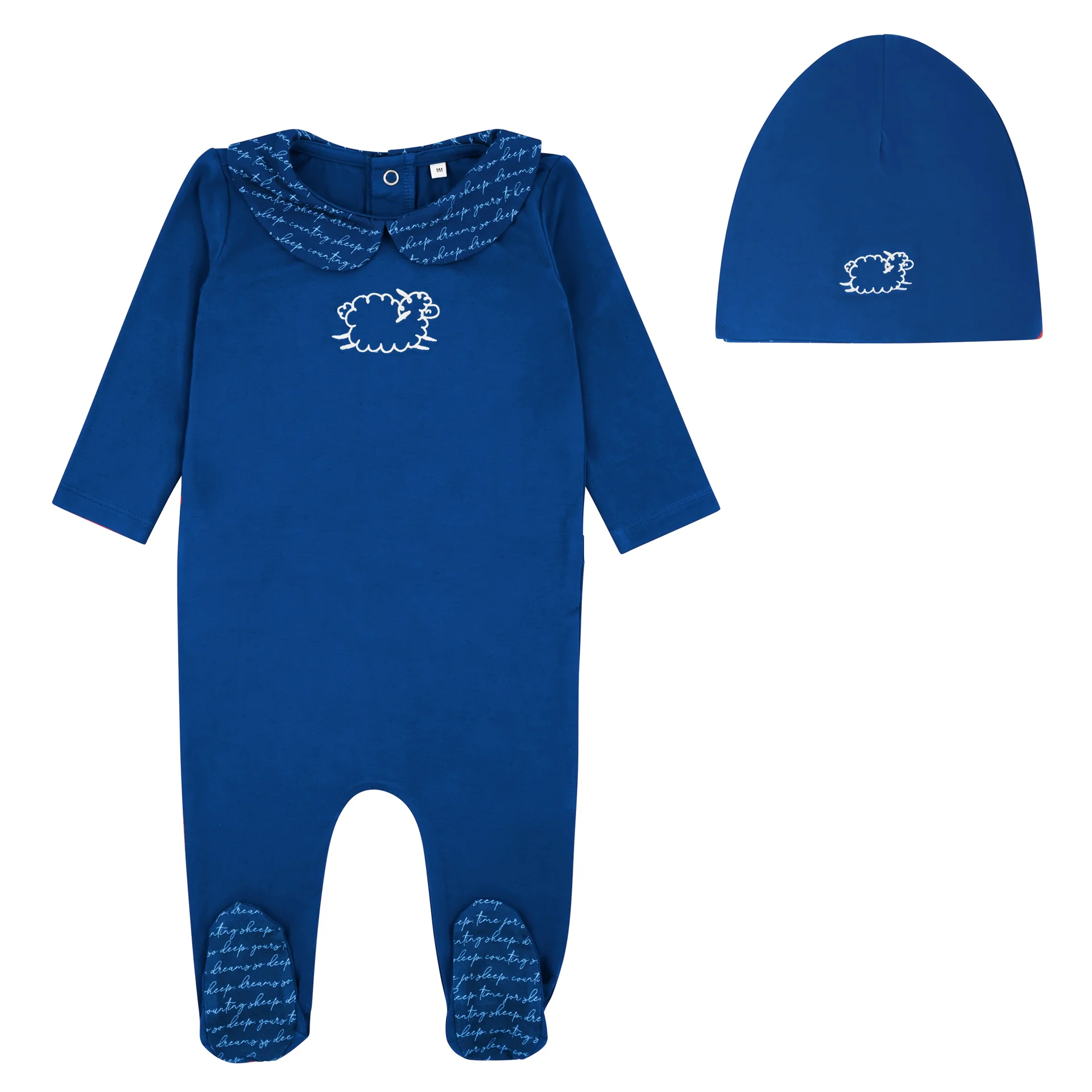 Miss Mini Counting Sheep Romper Boy