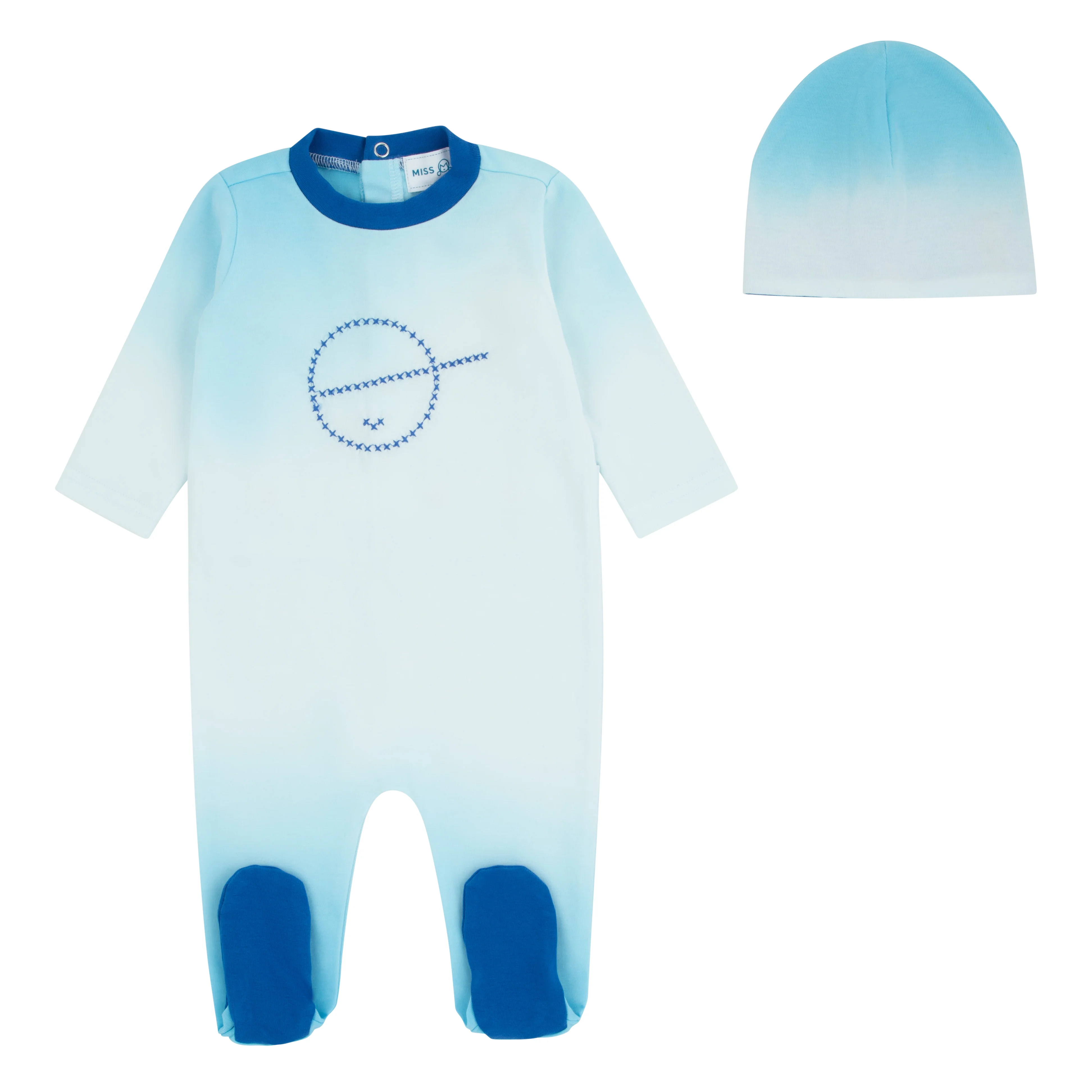 Miss Mini Cross Stitch Romper Boy