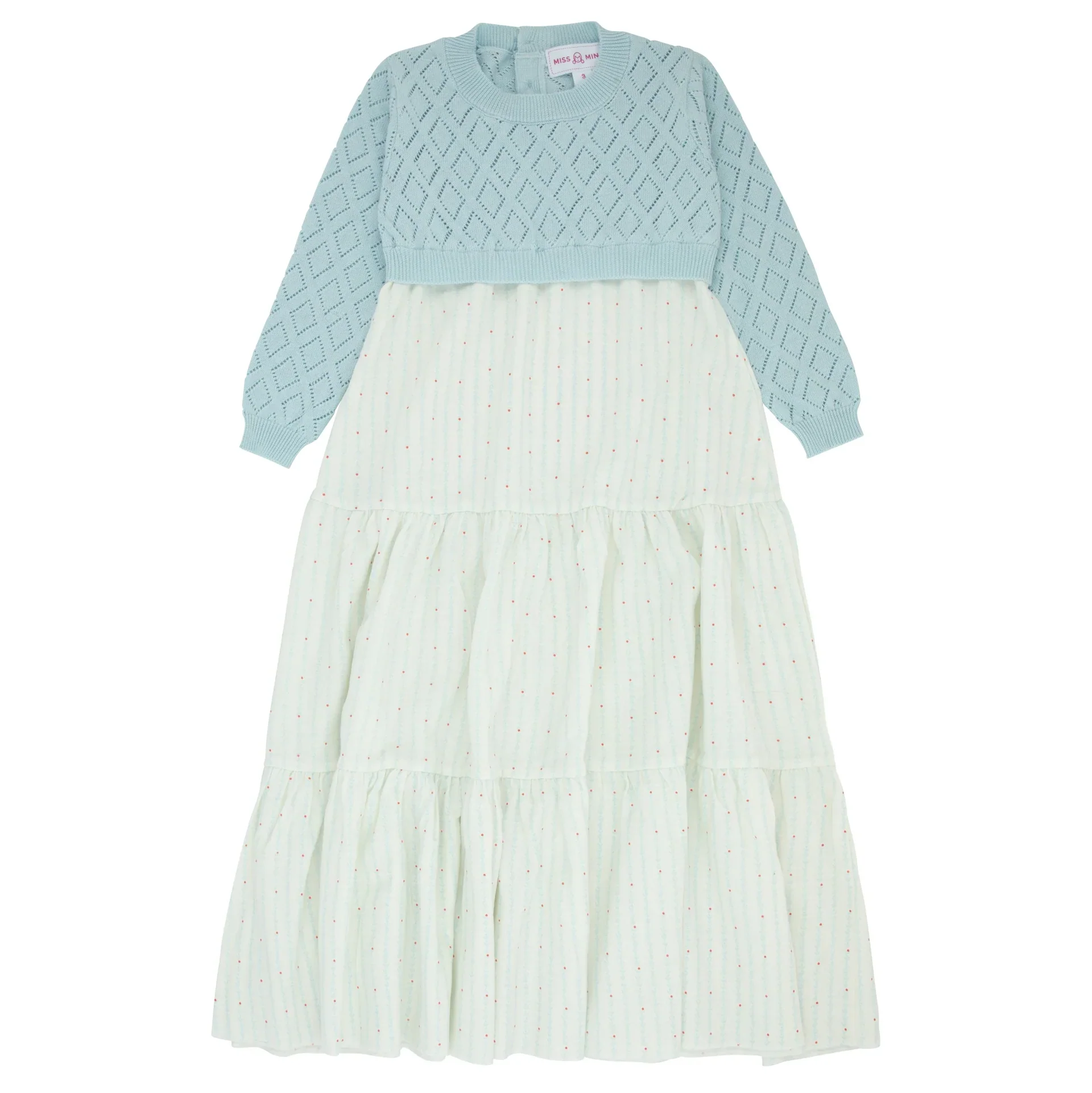 Miss Mini Pointelle Knit Shabbos Maxi
