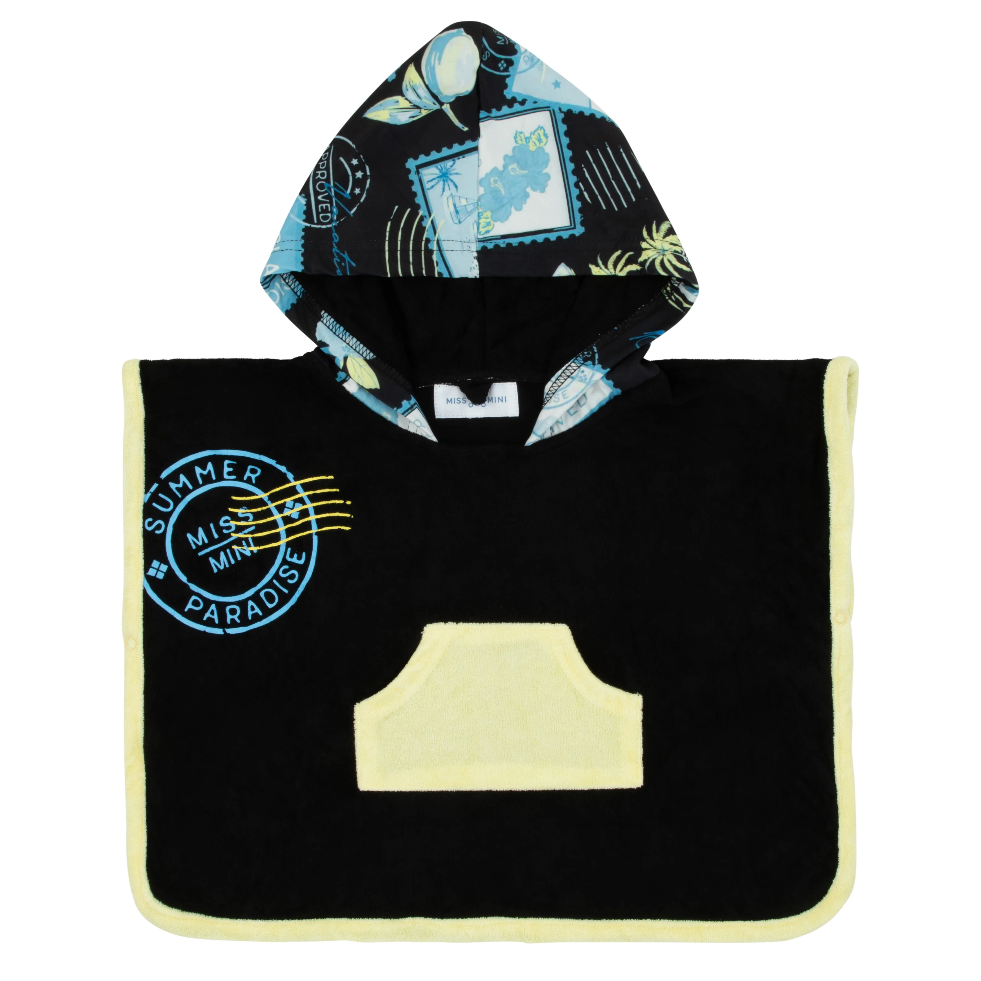 Miss Mini Postcard Swim Poncho Boy