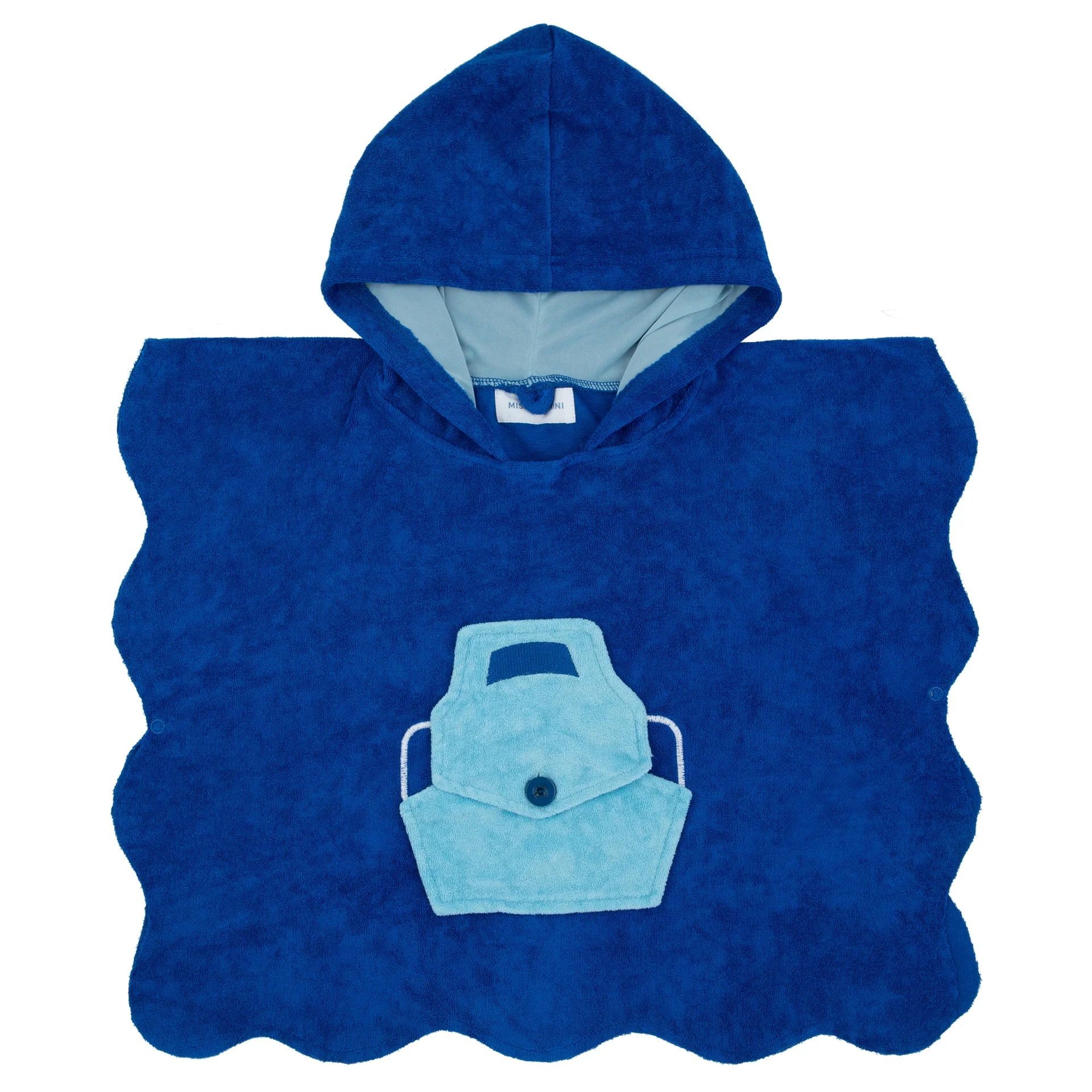 Miss Mini Scalloped Swim Poncho Boy