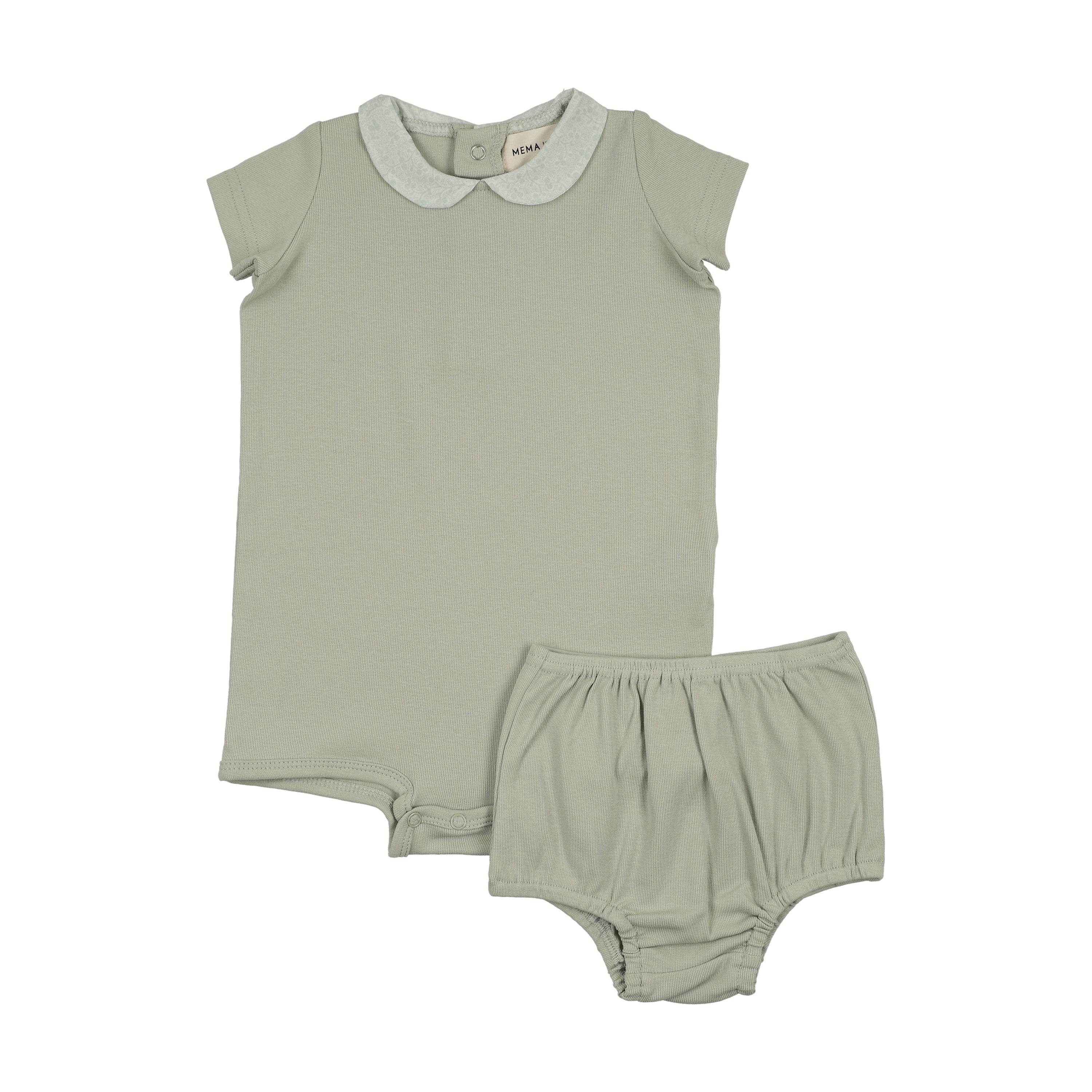 Mema Knits Onesie + Bloomer Set - Mint