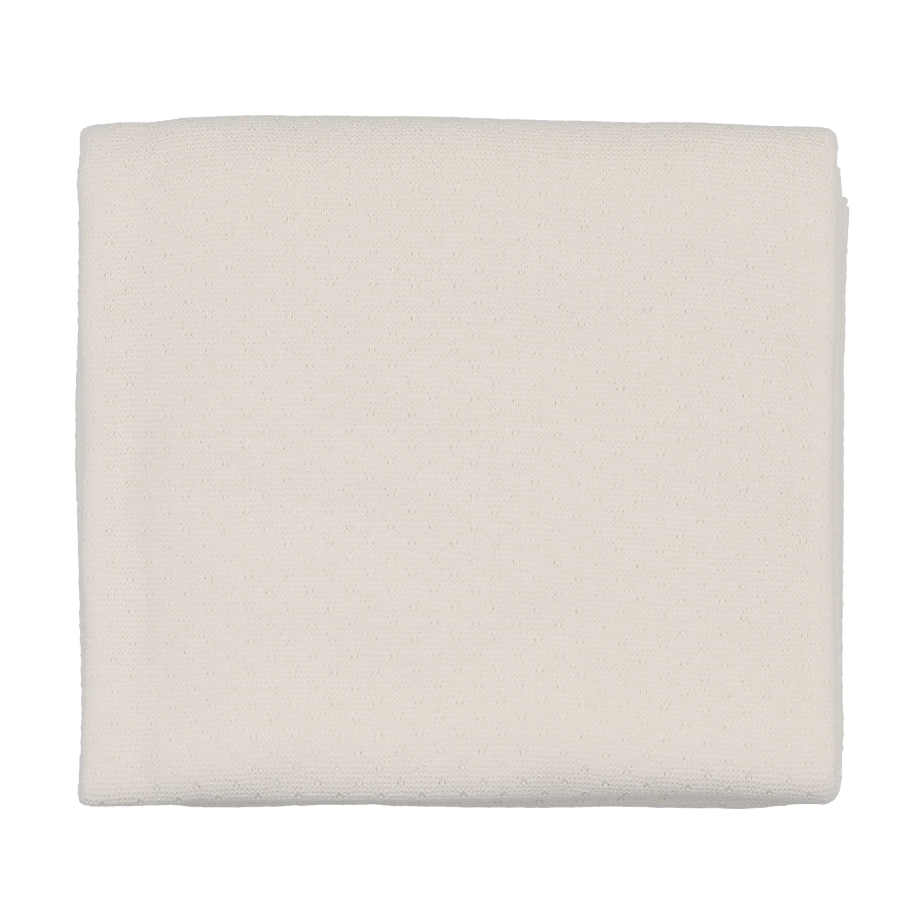 Mema Knits Knit Bris Set Blanket - Winter White