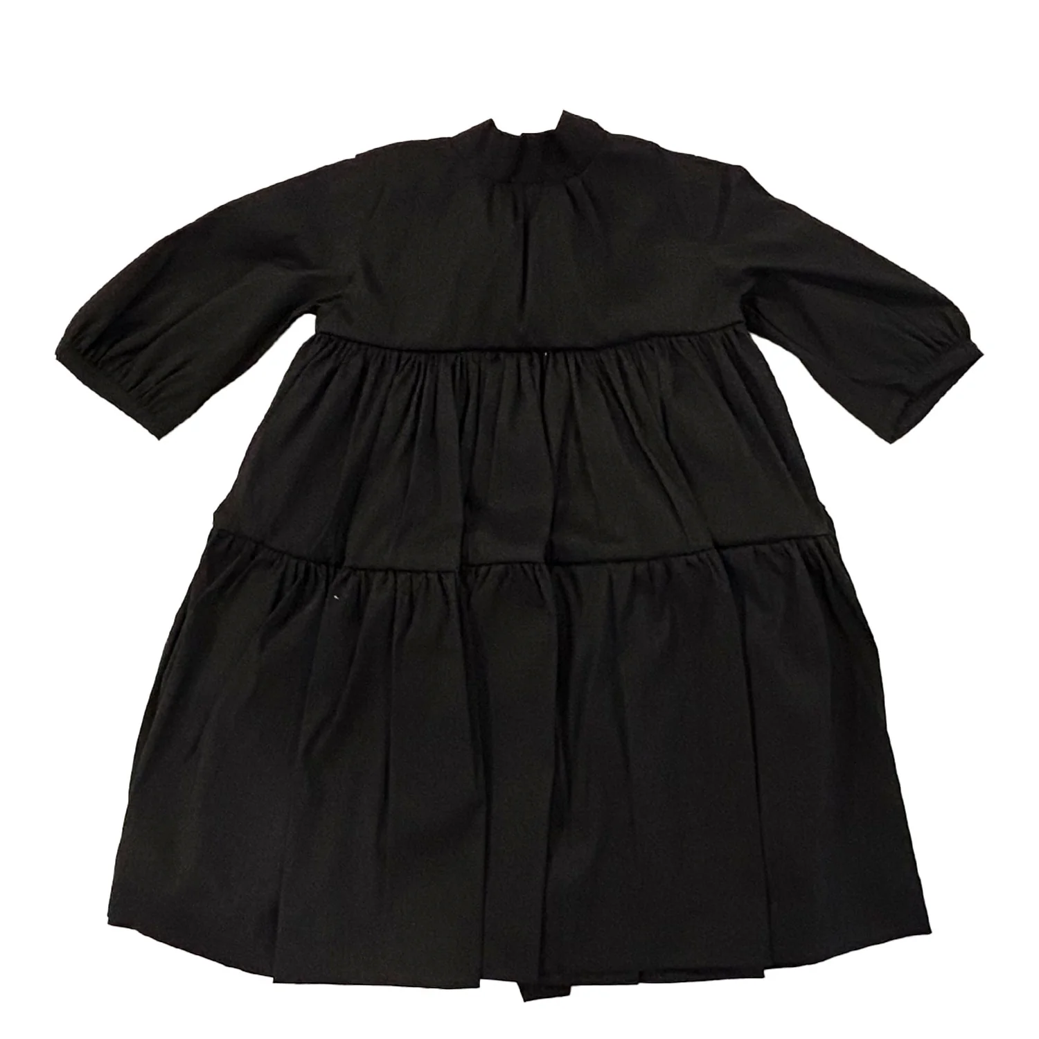Mummymoon Black Raw Silk Tafetta Elanie Dress - Image 2
