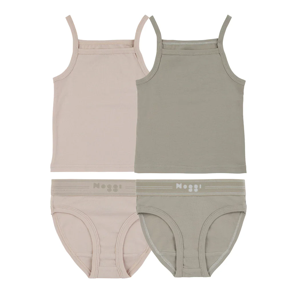 Noggi Logo Band Mauve + Taupe (2 Sets)- FINAL SALE