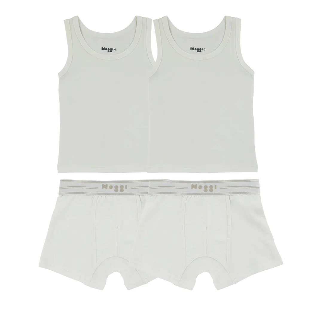 Noggi Logo Band White Boy  (2 Sets)- FINAL SALE