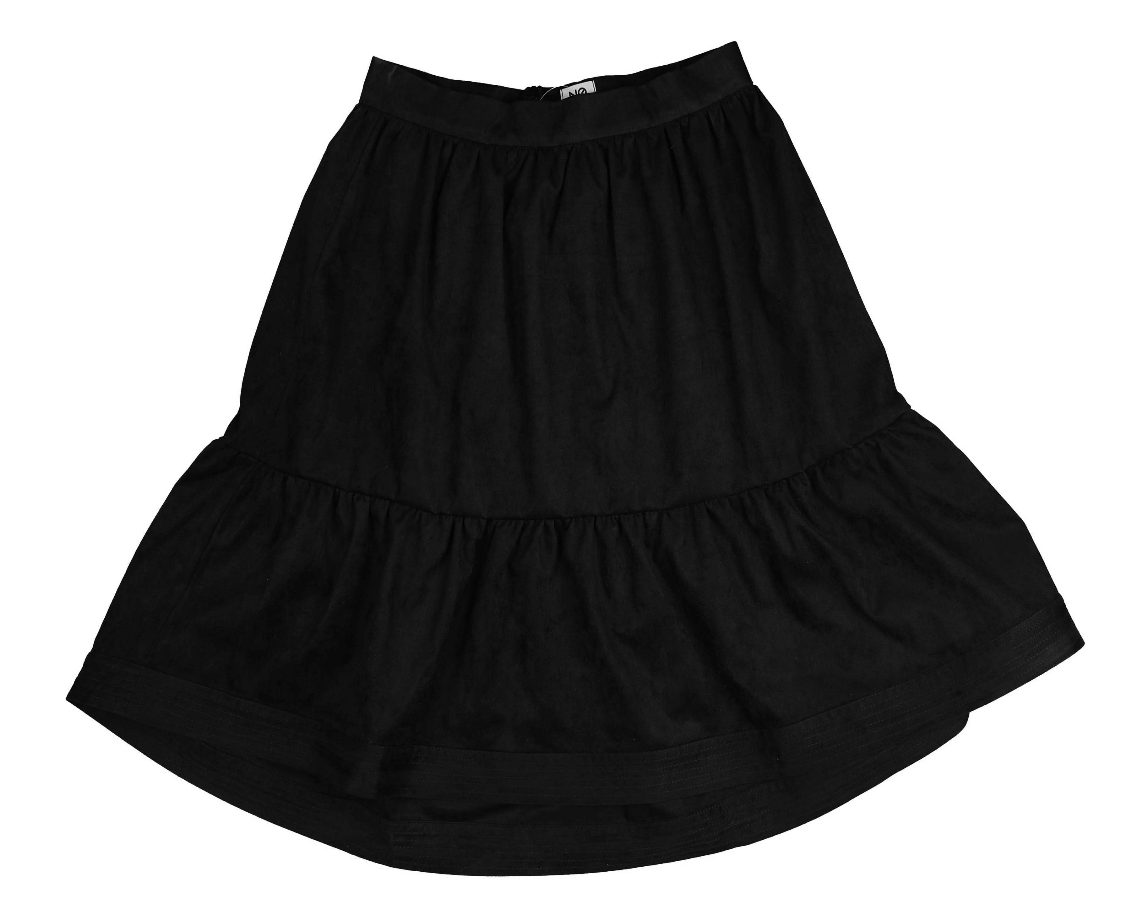 Noma Black Seude High Low Skirt (NSK742) - Image 2