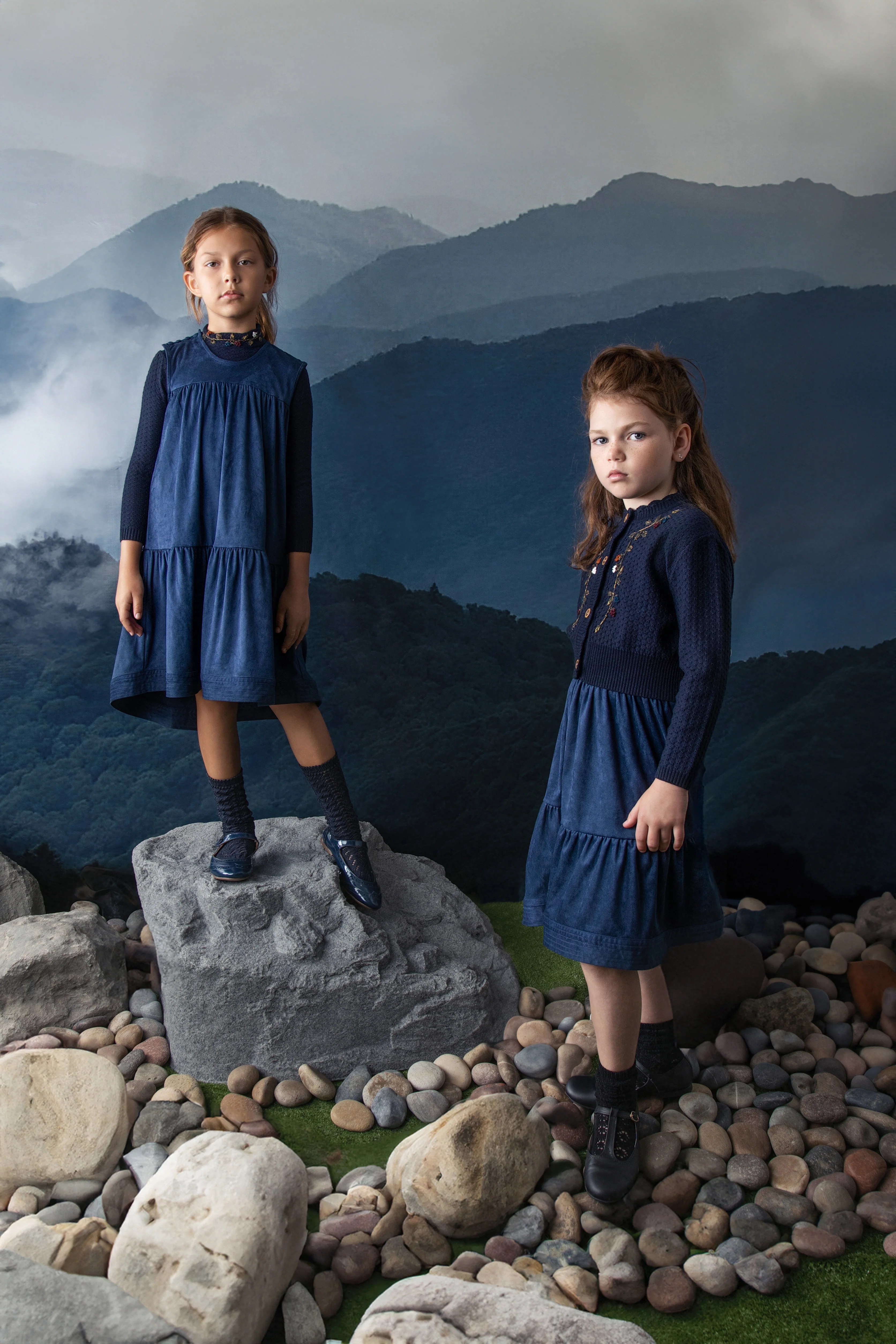 Noma Navy Seude High Lo Dress - Image 3