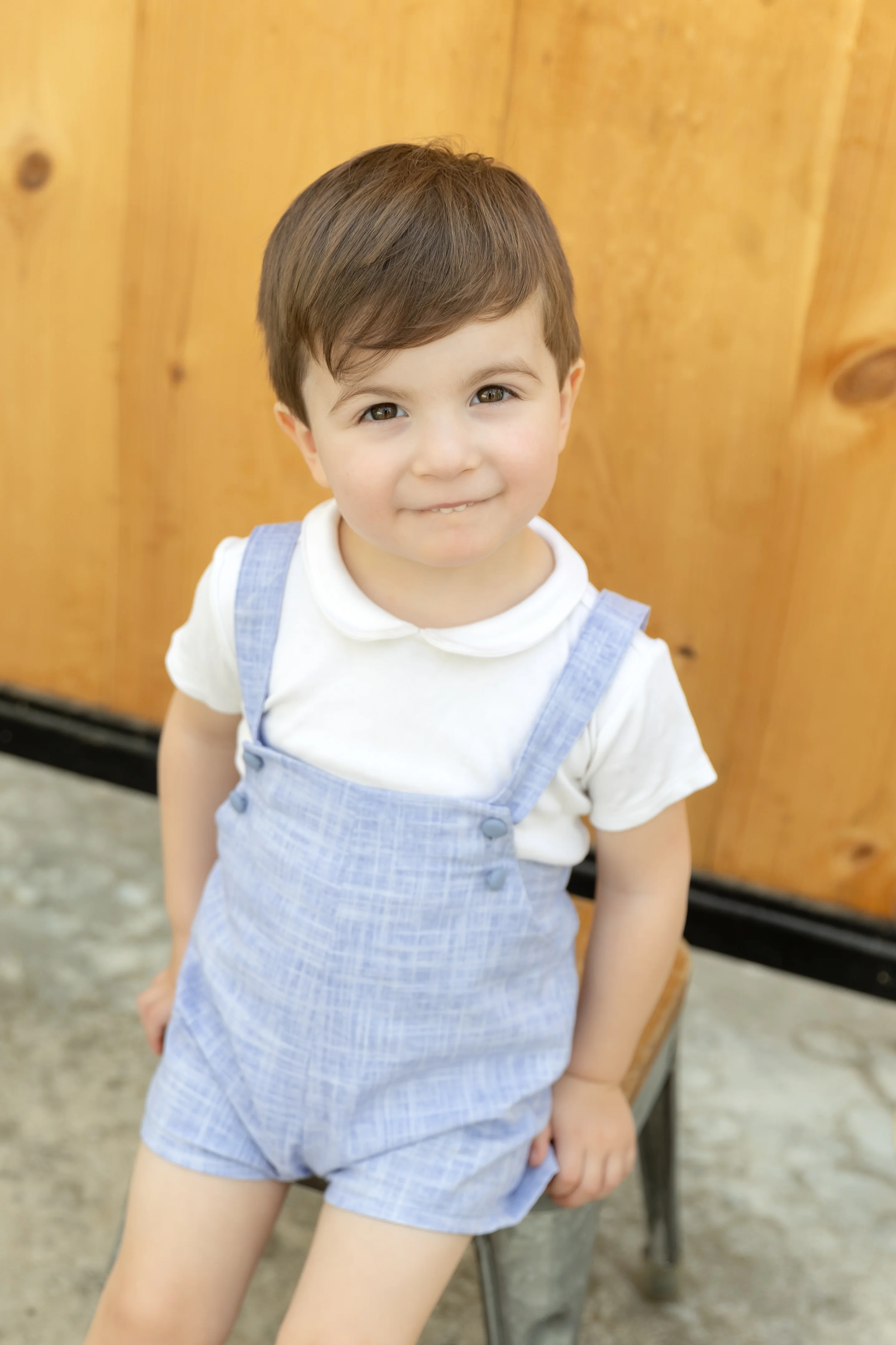 Nounelle Blue Linen Overalls - Image 3