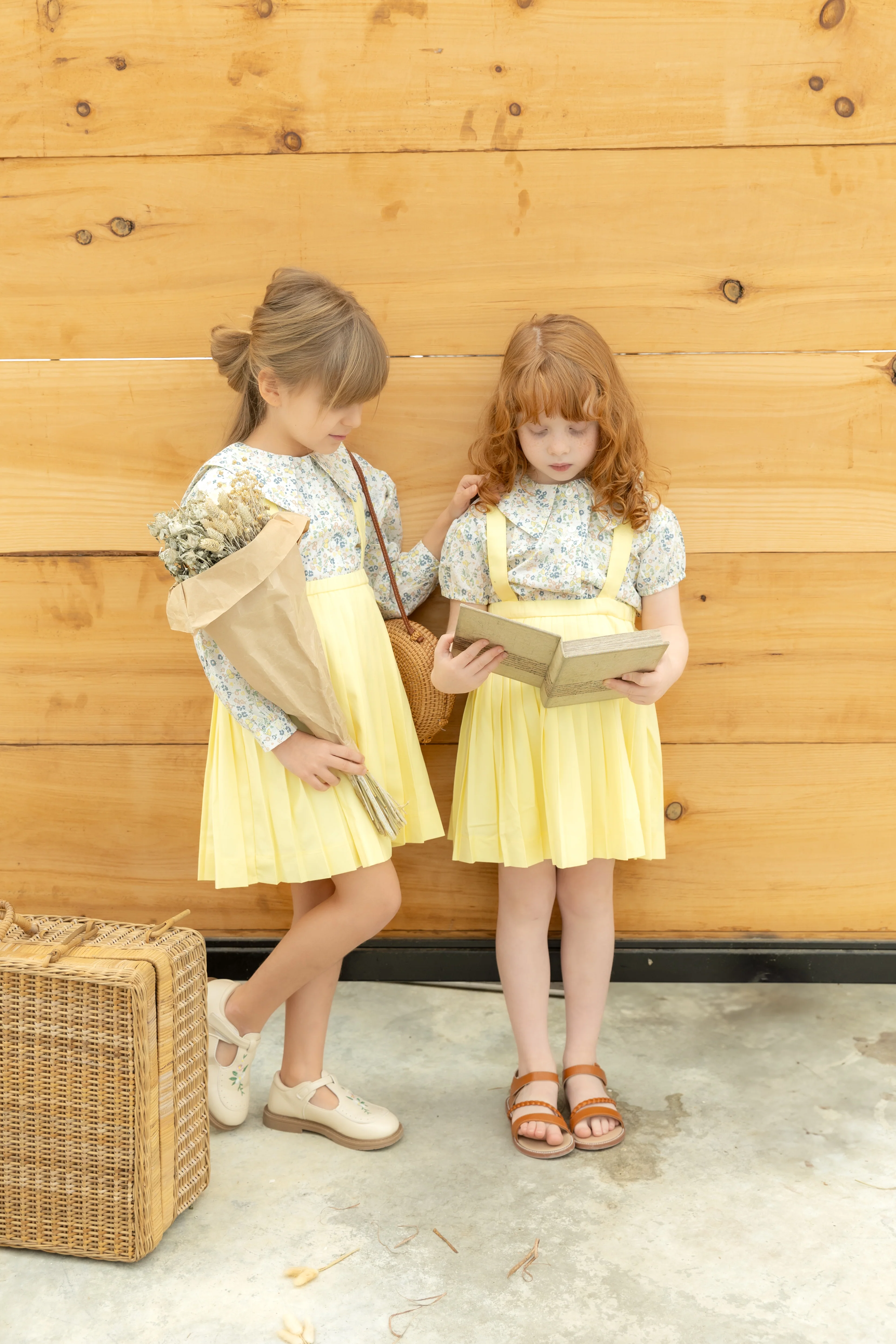 Nounelle Floral Yellow Blouse- SHORT SLEEVES - Image 2
