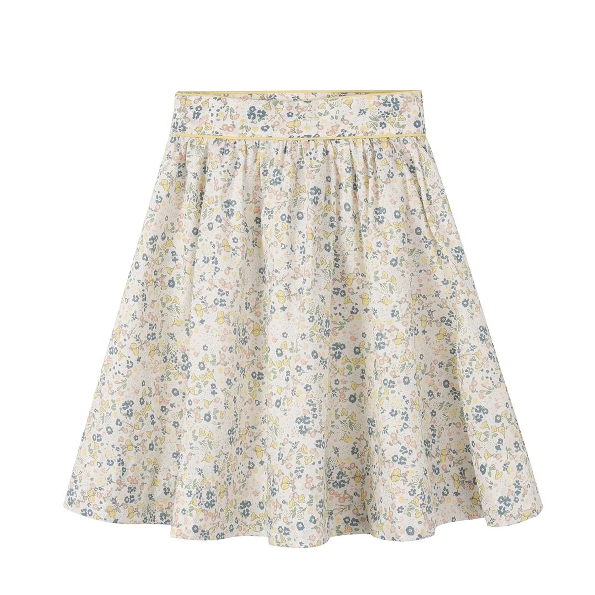 Nounelle Floral Yellow Skirt